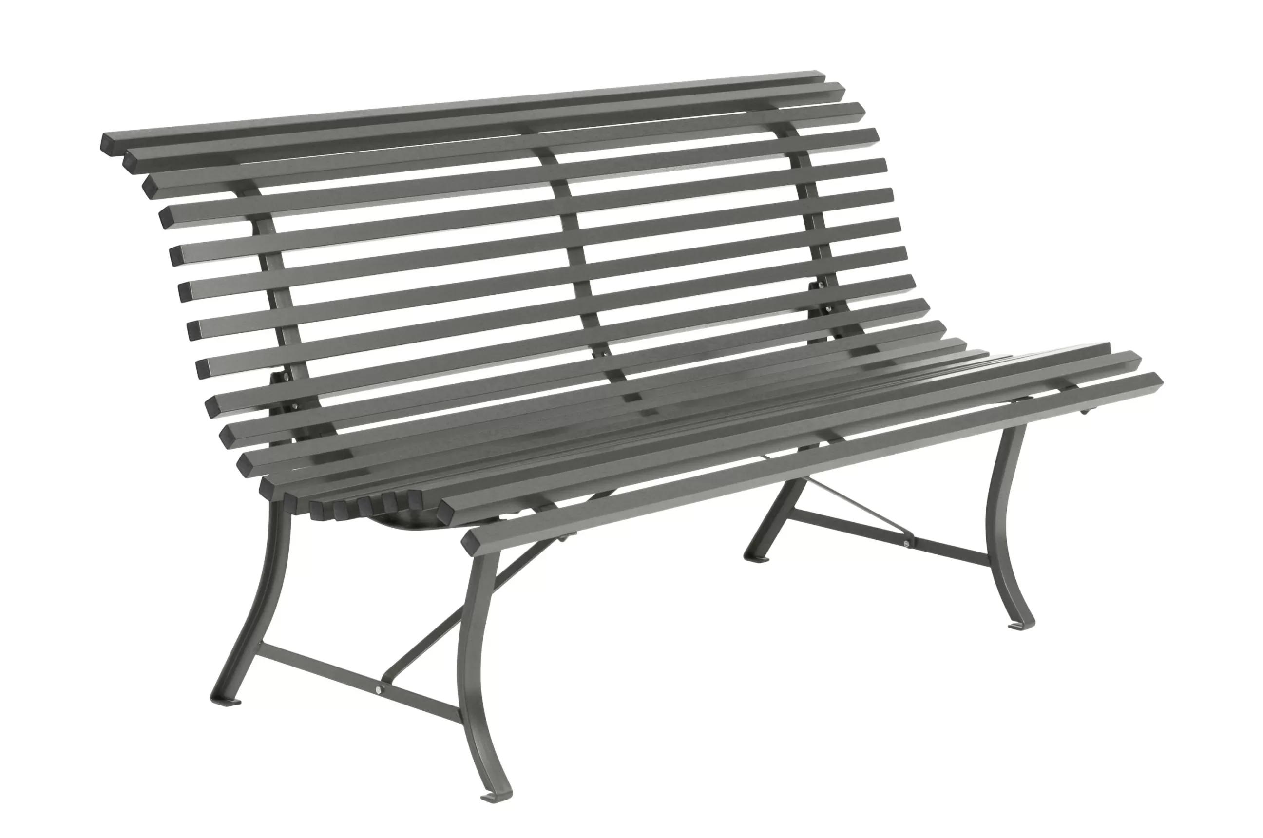 Bancs De Jardin>Fermob Banc Avec Dossier Louisiane Metal Vert Gris / L 150 Cm - Metal - Romarin