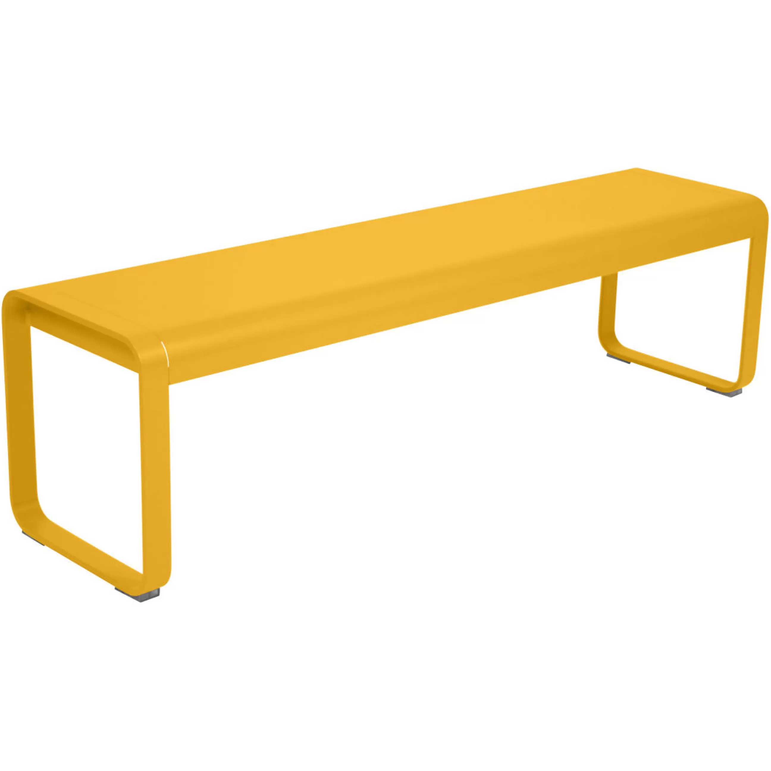 Bancs De Jardin>Fermob Banc Bellevie Metal Jaune / L 161 Cm - 4 Places - Miel Texture