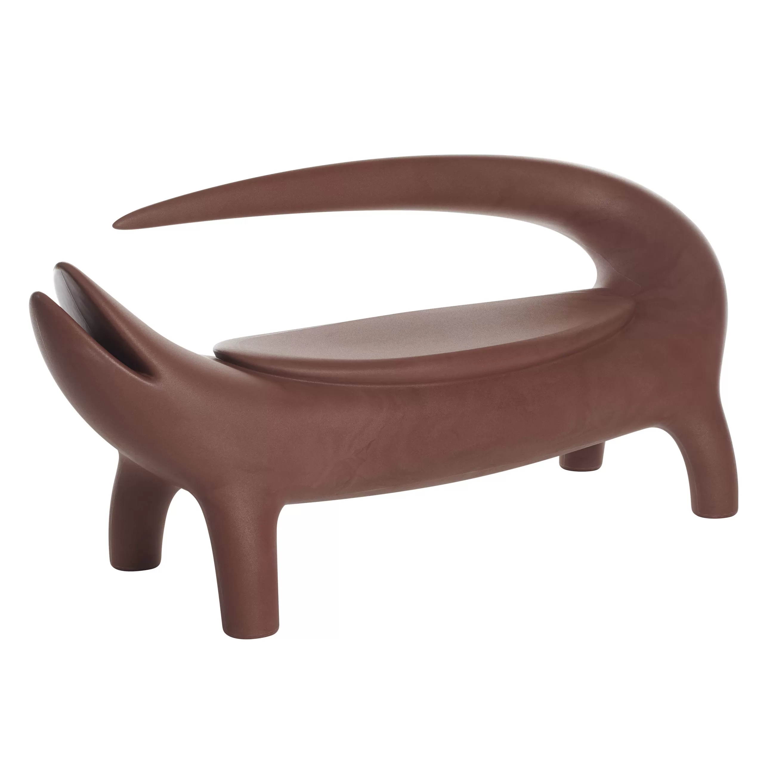 Bancs De Jardin>Slide Banc Big Kroko Bio Plastique Beige / L 167 Cm - Bioplastique / 2 Places - Namibian Desert