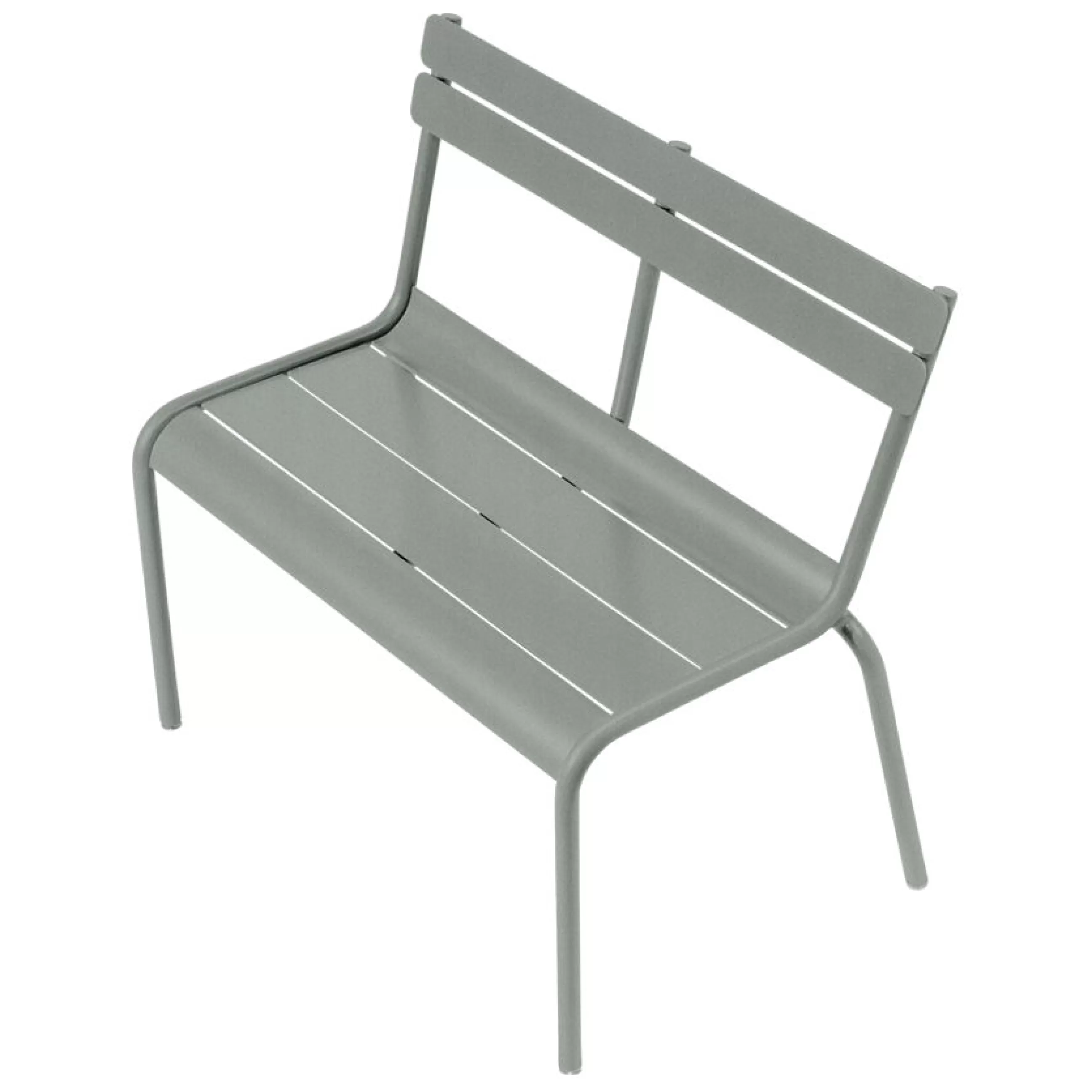 Bancs De Jardin>Fermob Banc Enfant Luxembourg Kid Metal Gris / Aluminium - Gris Lapilli