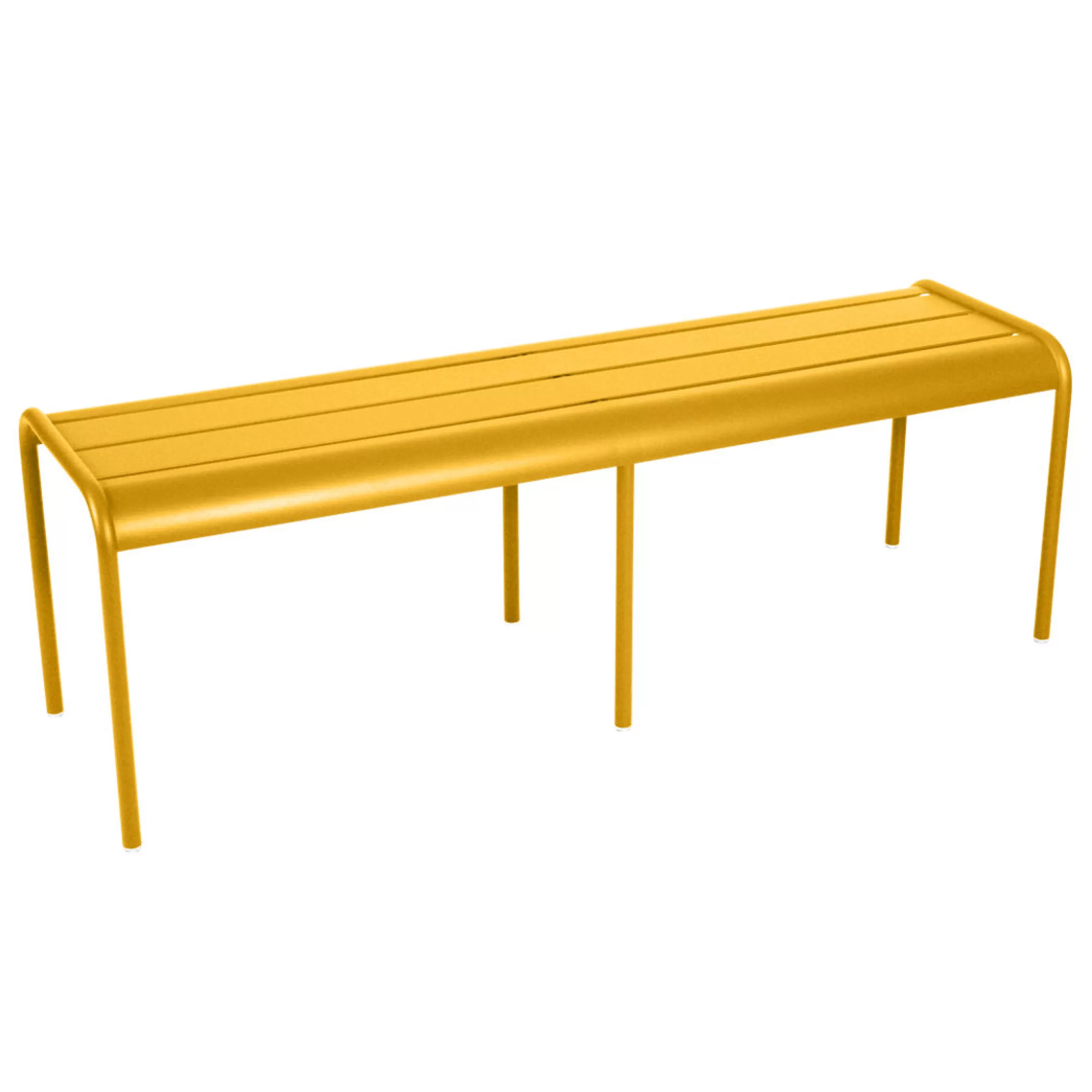 Bancs De Jardin>Fermob Banc Luxembourg Metal Jaune 3/4 Places / L 145 Cm - Aluminium - Miel Texture