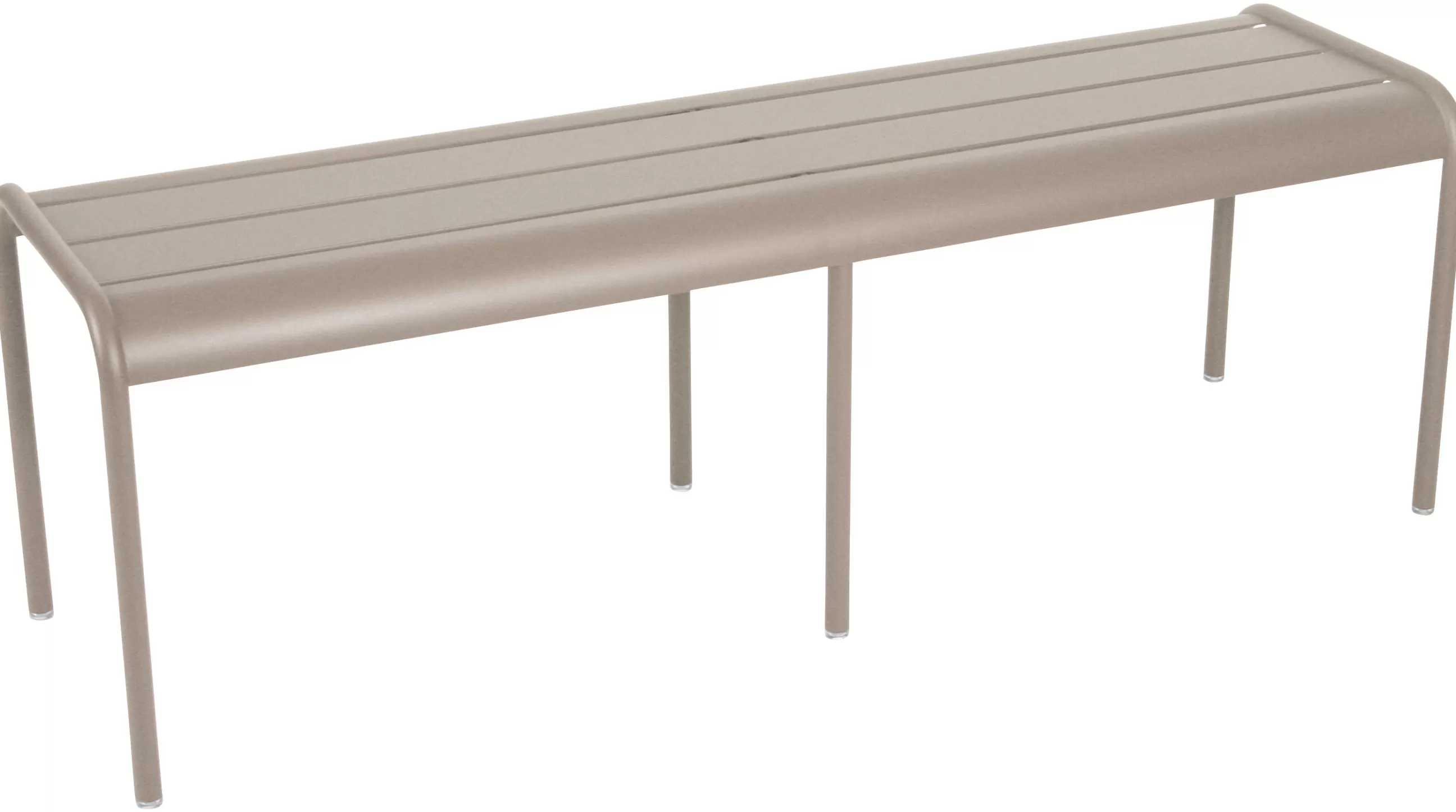 Bancs>Fermob Banc Luxembourg Metal Marron Beige 3/4 Places / L 145 Cm - Aluminium - Muscade