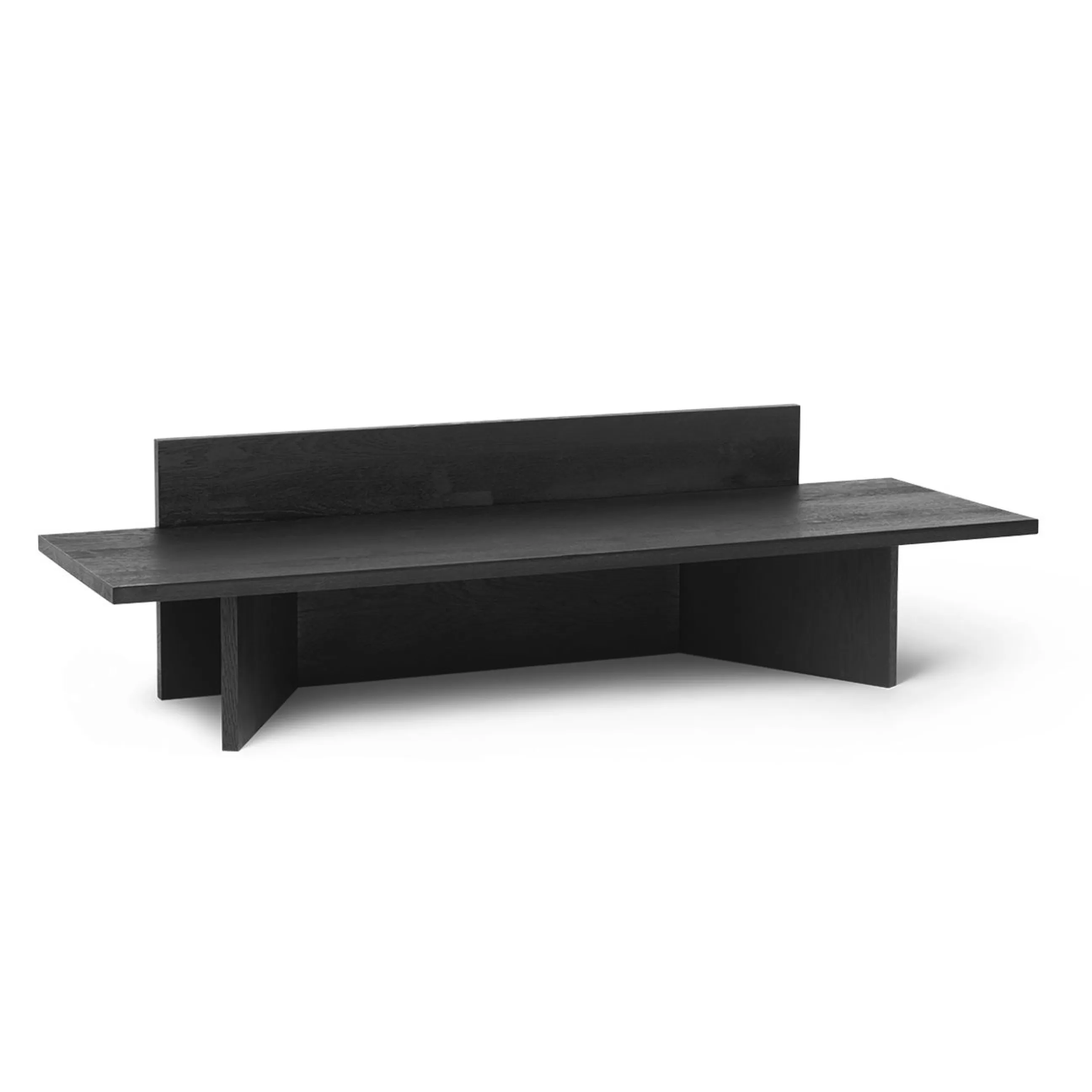 Bancs>Ferm Living Banc Oblique Bois/ Console Basse - L 120 Cm - Noir