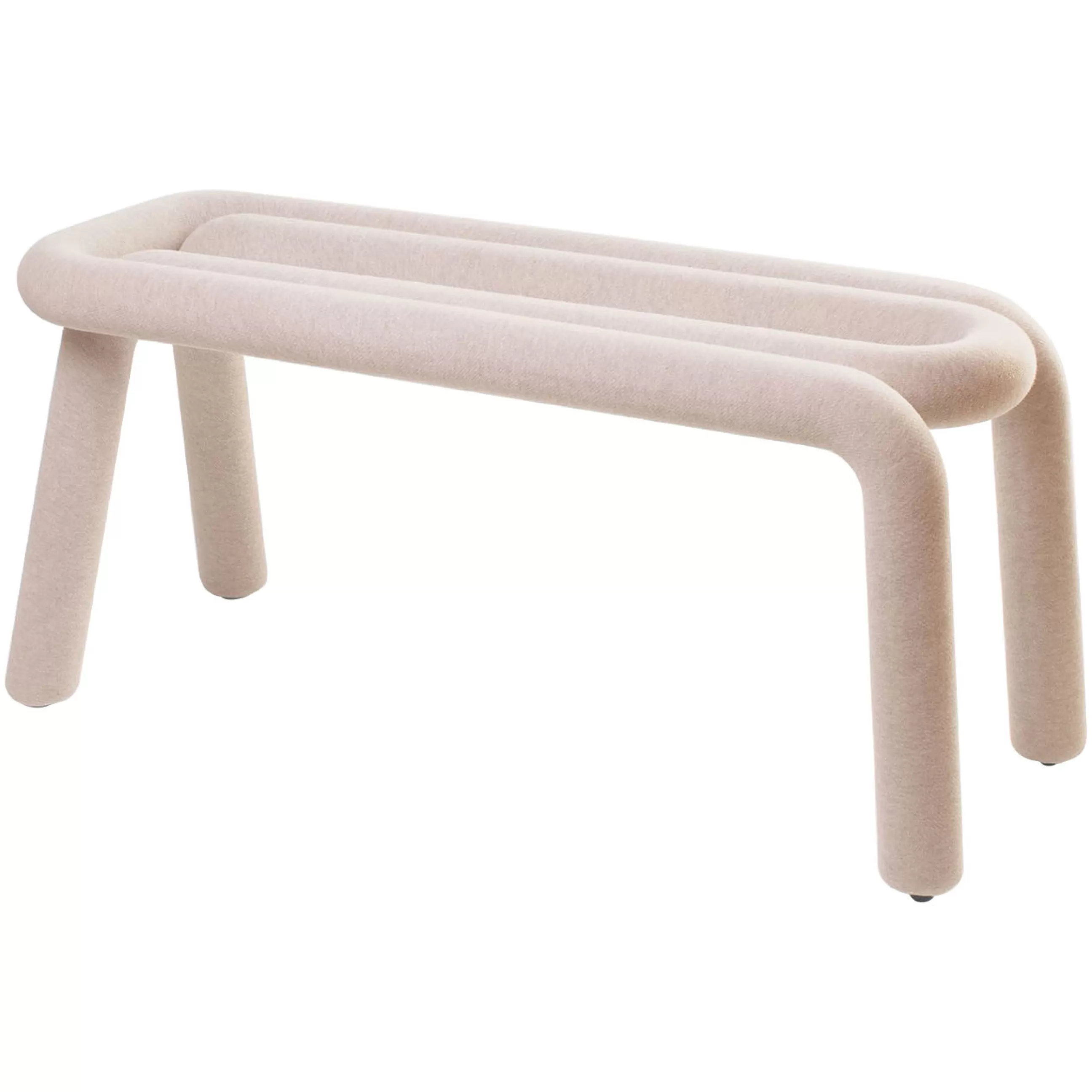 Bancs>Moustache Banc Rembourre Bold Tissu Beige / L 100 Cm - Beige Corde