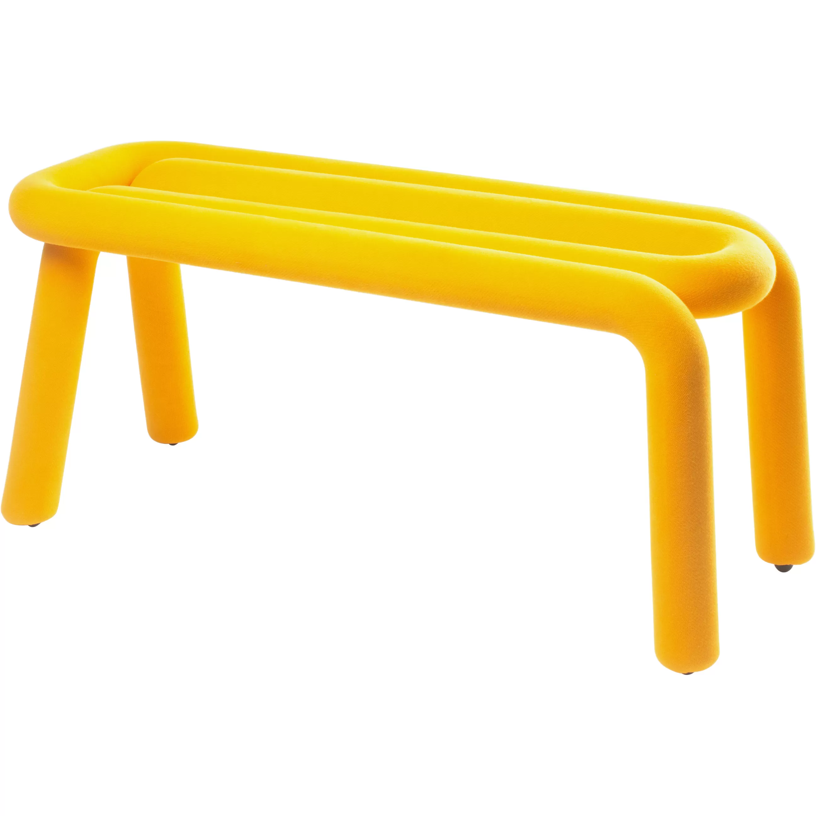 Bancs>Moustache Banc Rembourre Bold Tissu/ L 100 Cm - Jaune