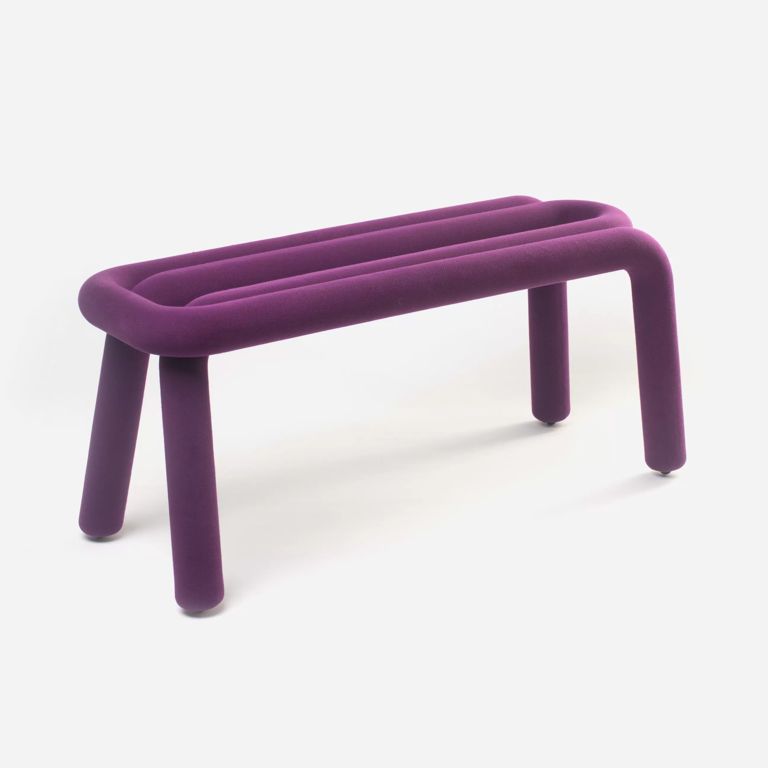 Bancs>Moustache Banc Rembourre Bold Tissu/ L 100 Cm - Violet