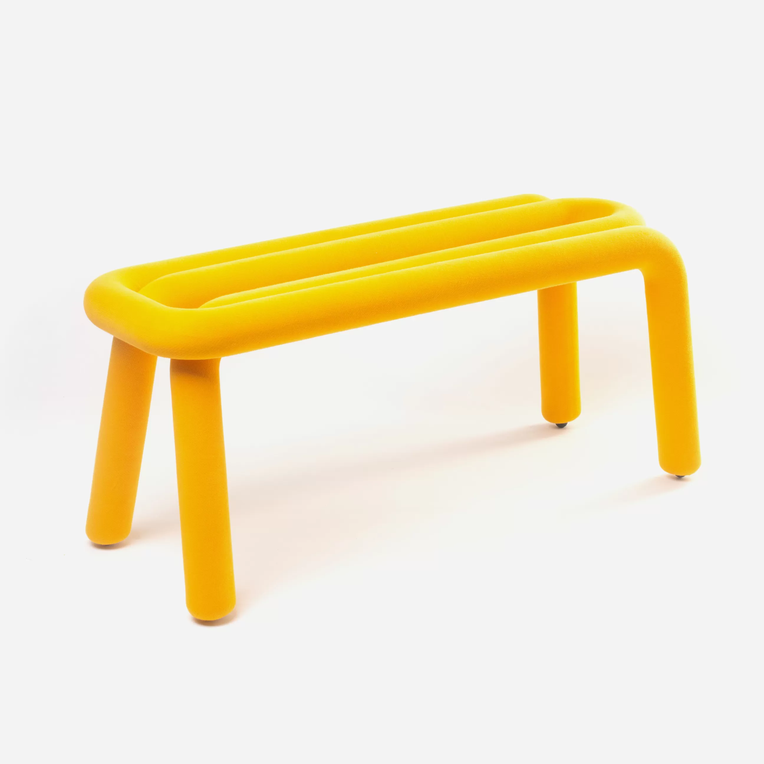 Bancs>Moustache Banc Rembourre Bold Tissu/ L 100 Cm - Jaune