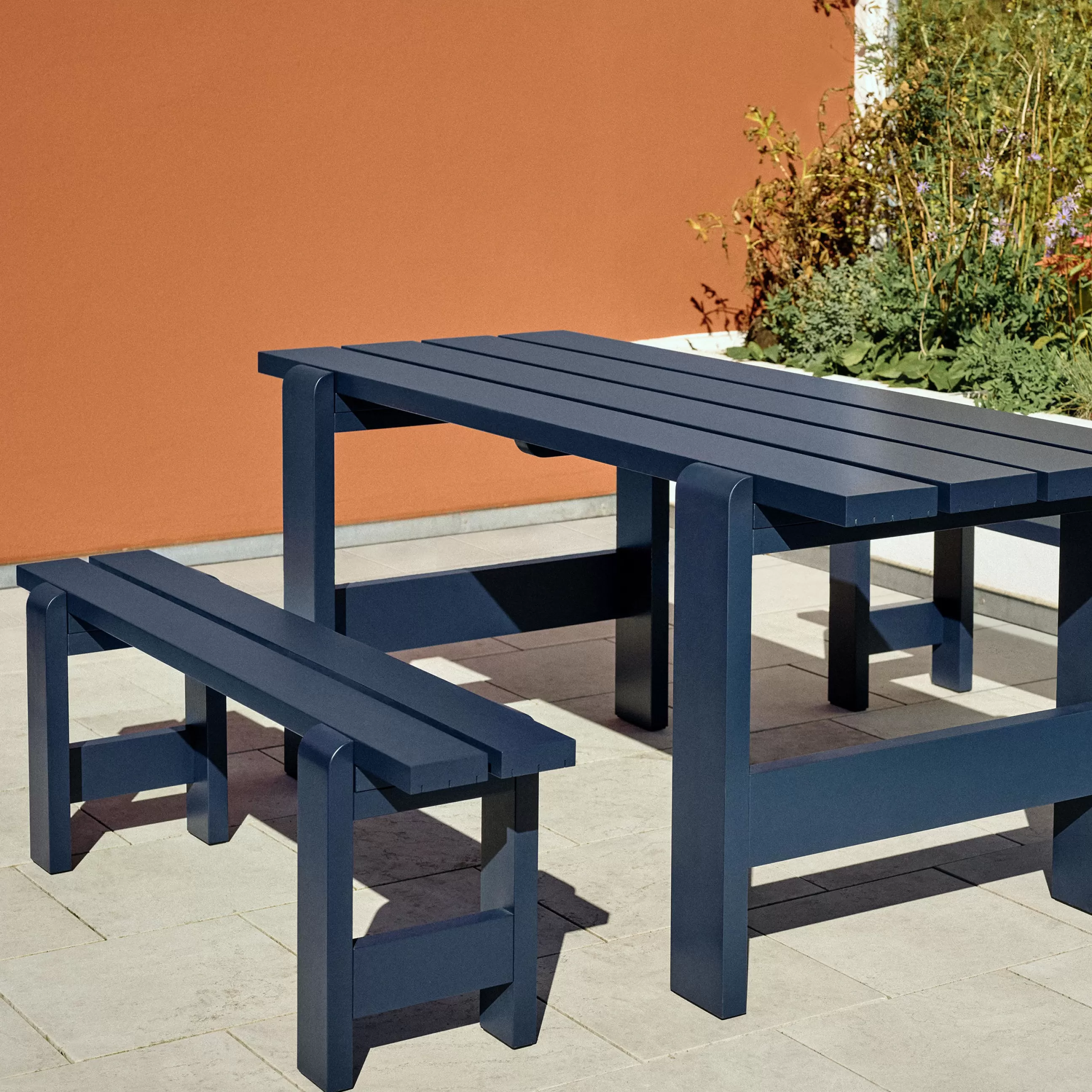 Bancs De Jardin>Hay Banc Weekday Bois Bleu / L 190 Cm - Bleu Acier