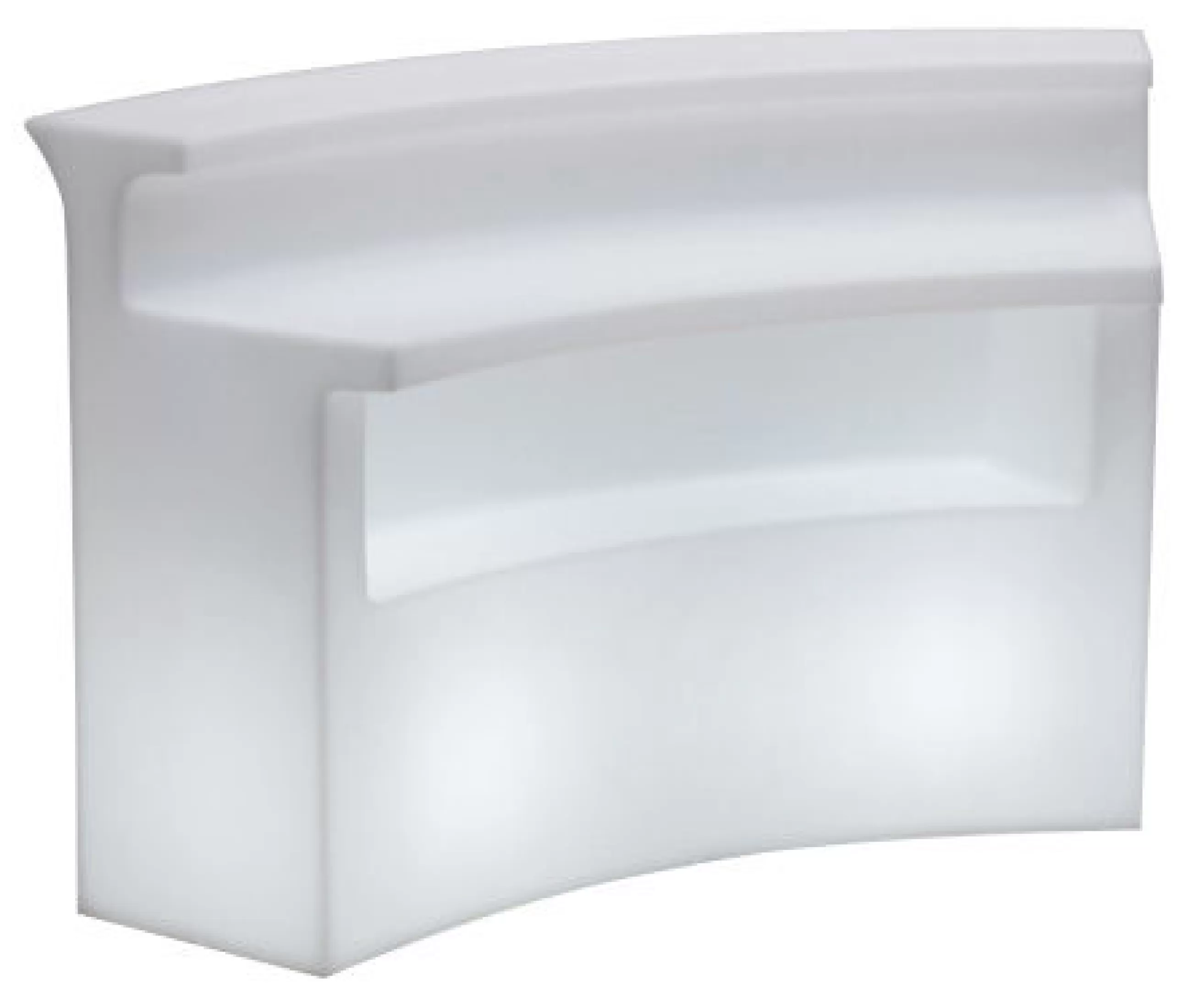 Tables Hautes Et Bars D'extérieur>Slide Bar Lumineux Break Bar Plastique/ L 175 Cm - Blanc