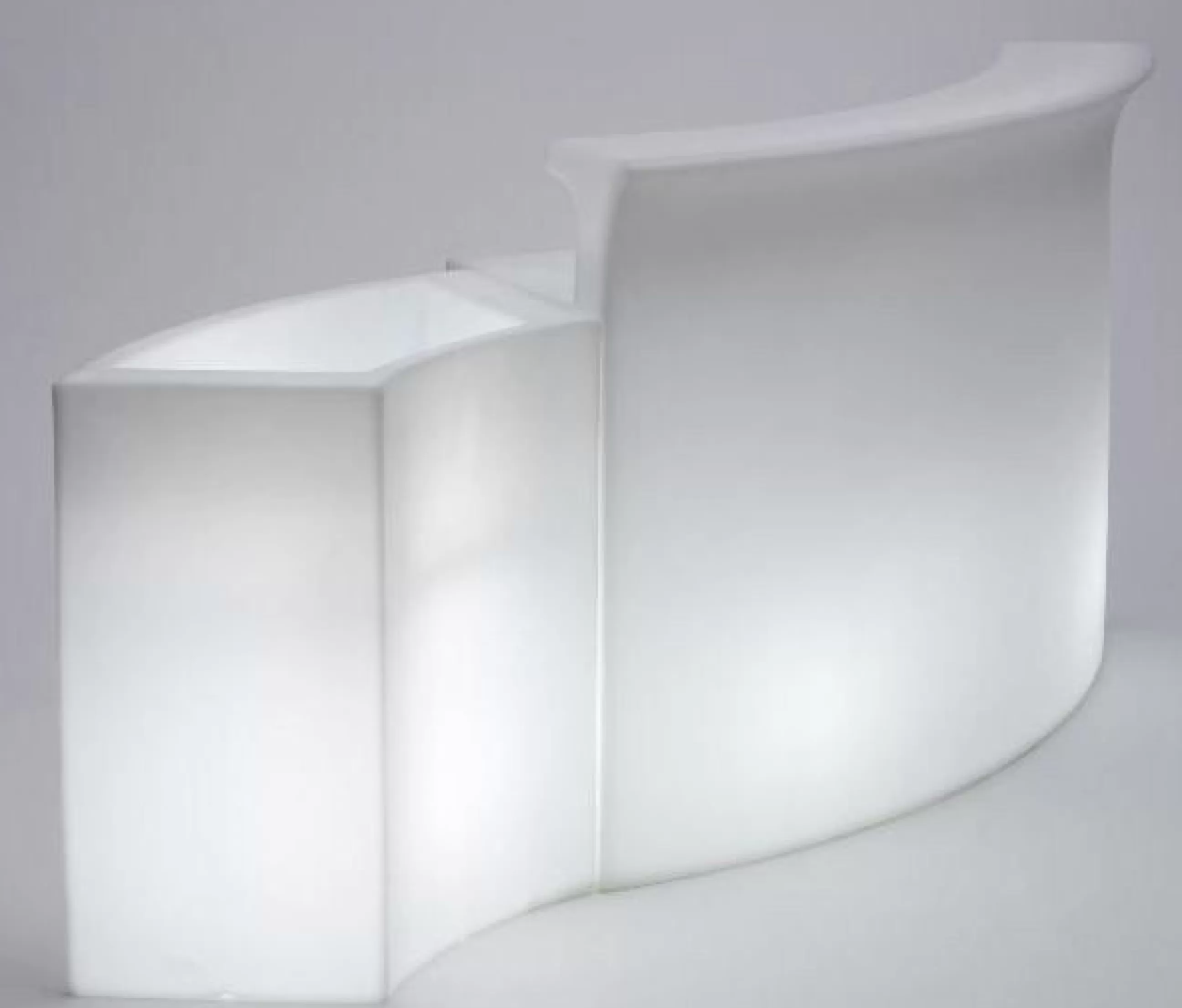 Tables Hautes Et Bars D'extérieur>Slide Bar Lumineux Break Bar Plastique/ L 175 Cm - Blanc