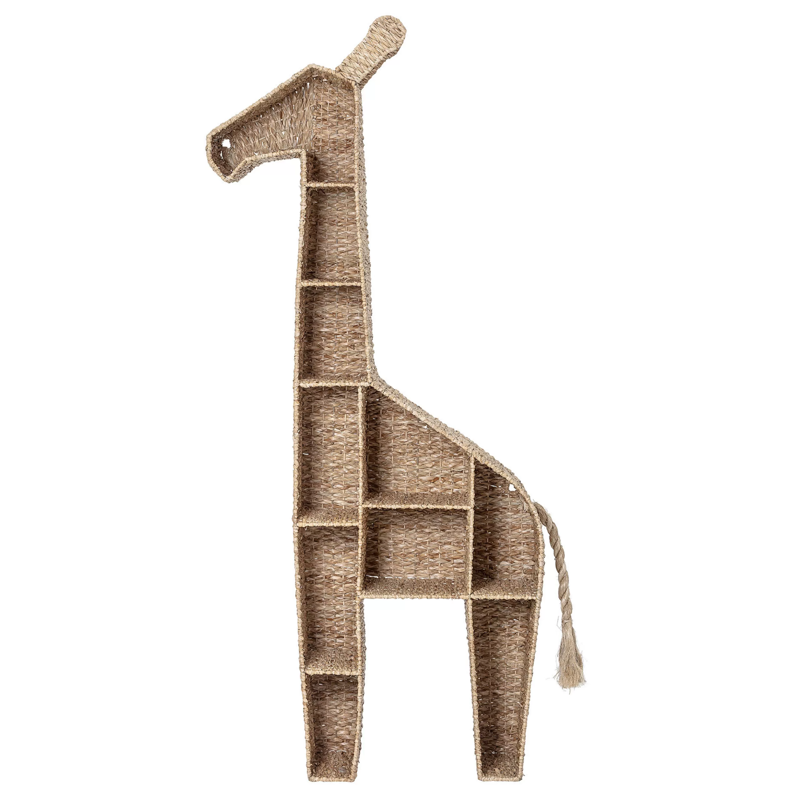 Mobilier Kids>Bloomingville Bibliotheque Girafe Fibre Vegetale Beige Bois/ A Poser - L 46 X H 148 Cm - Naturel