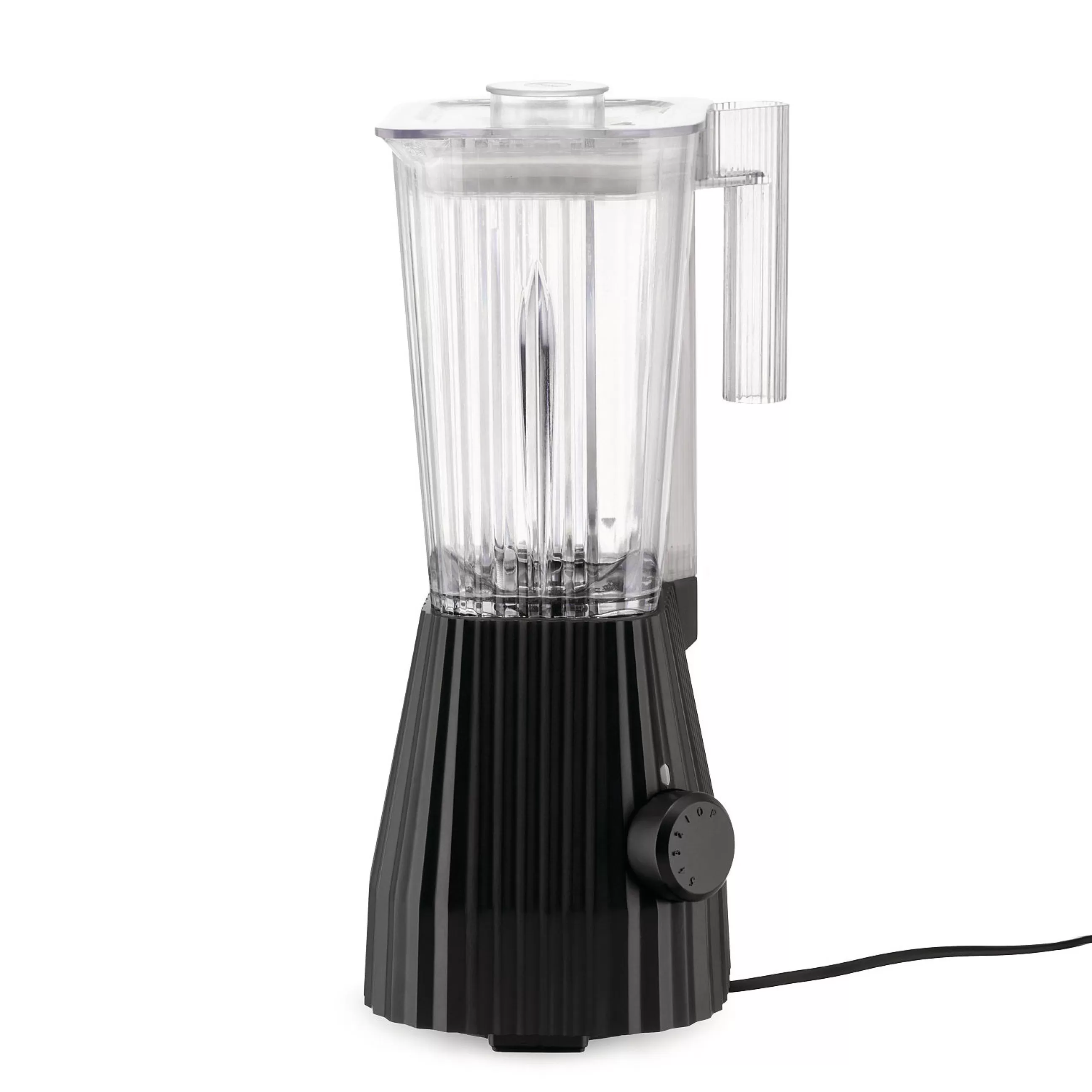 Electroménager>Alessi Blender Plisse Plastique/ 1,5 Litre - 700 W / 5 Vitesses - Noir - Transparent