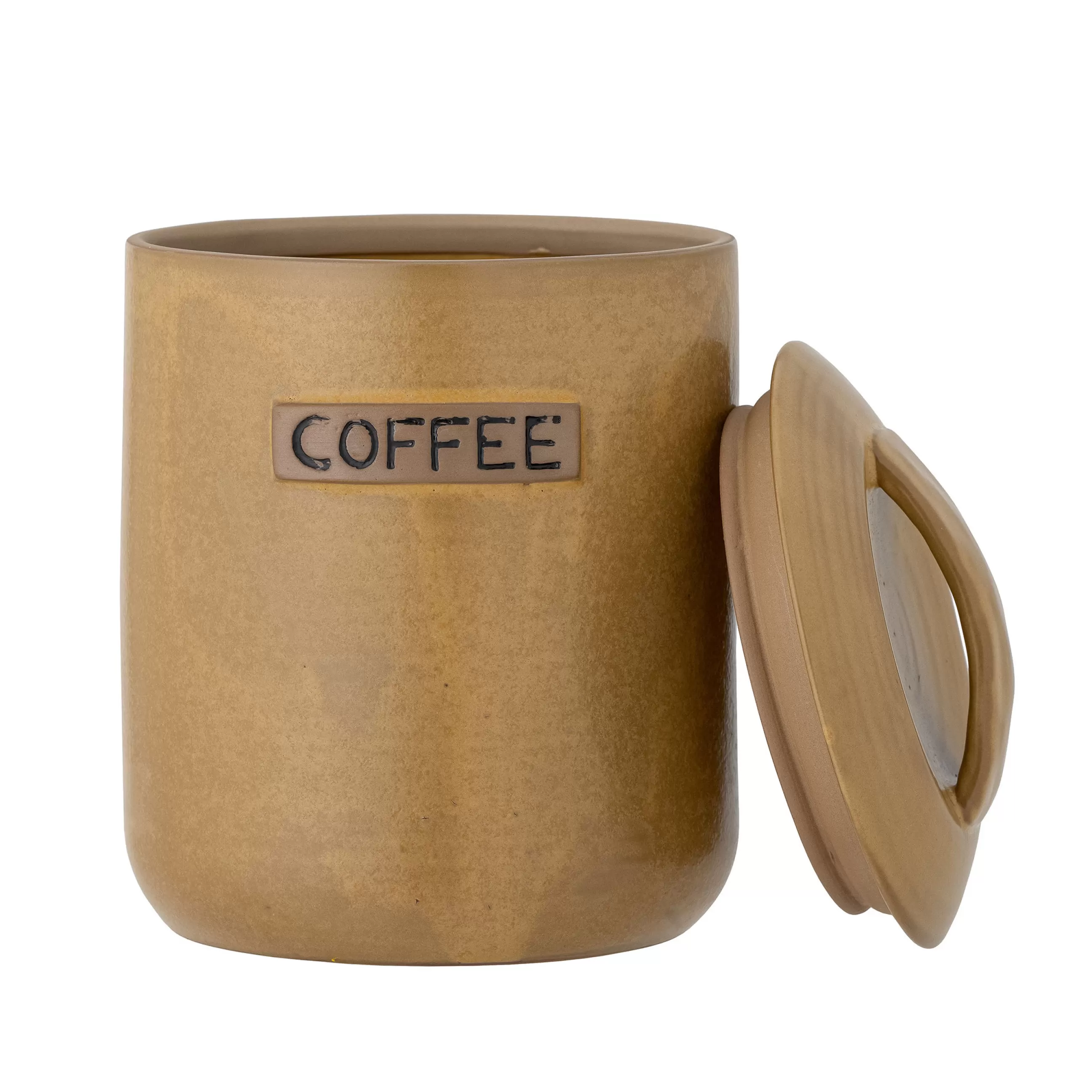 Boîtes Et Conservation>Bloomingville Bocal Hermetique Aeris Coffee Ceramique / 1,95 L - Marron