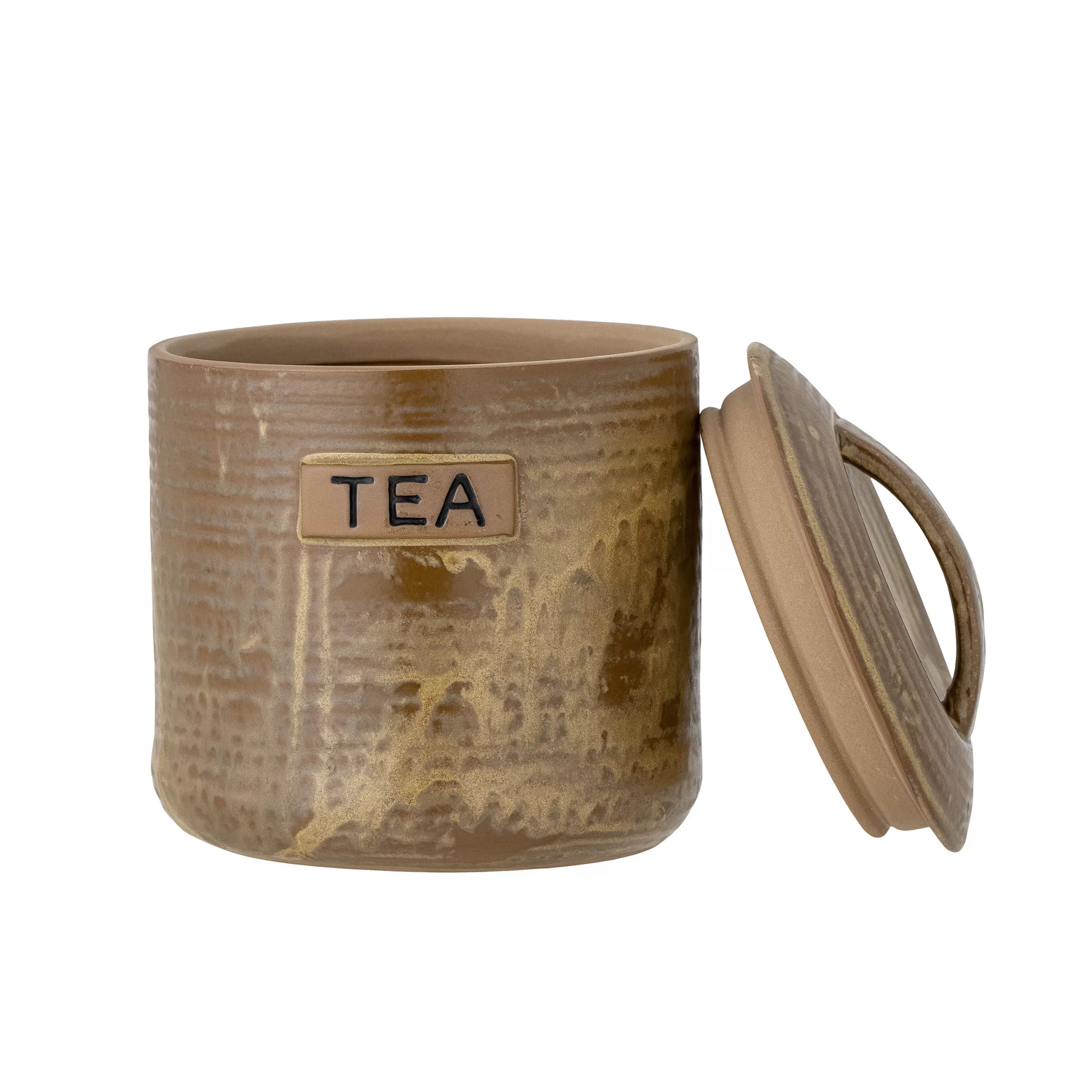 Boîtes Et Conservation>Bloomingville Bocal Hermetique Aeris Tea Ceramique / 75 Cl - Marron