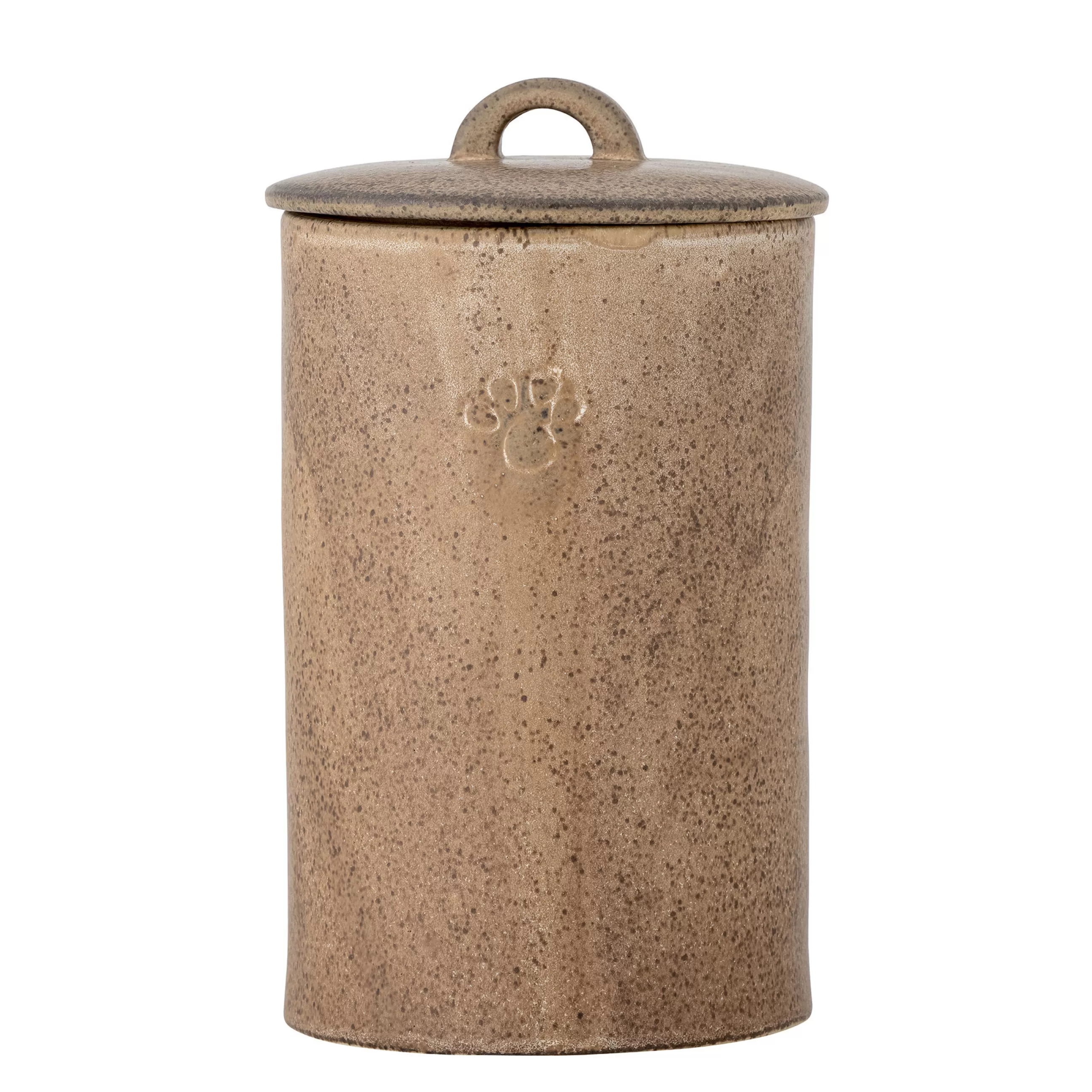 Boîtes Et Conservation>Bloomingville Bocal Hermetique Buddy Ceramique/ Pot A Croquettes - 1,5 L - Marron