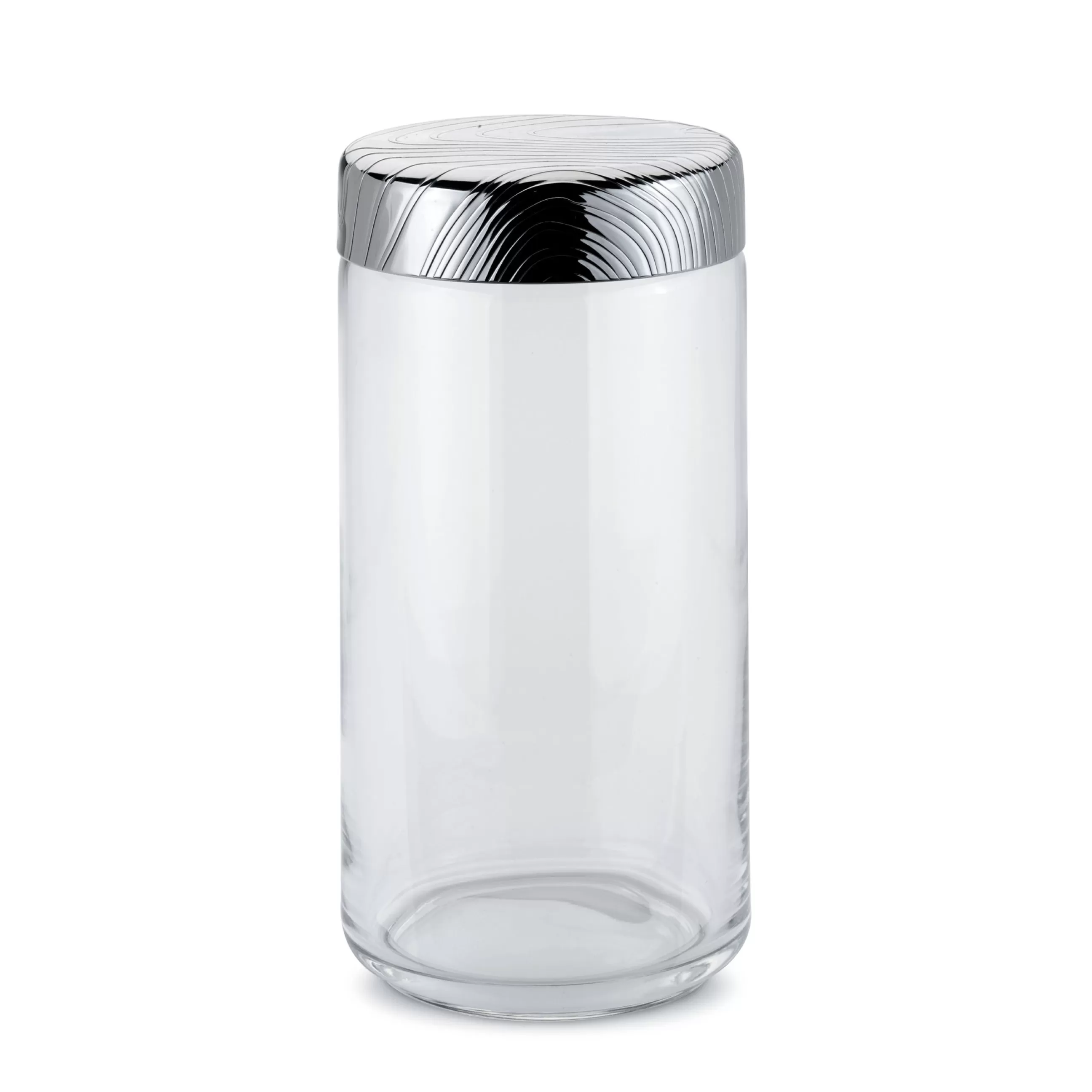 Boîtes Et Conservation>Alessi Bocal Hermetique Veneer Metal Verre Transparent / 150 Cl - Acier - Transparent