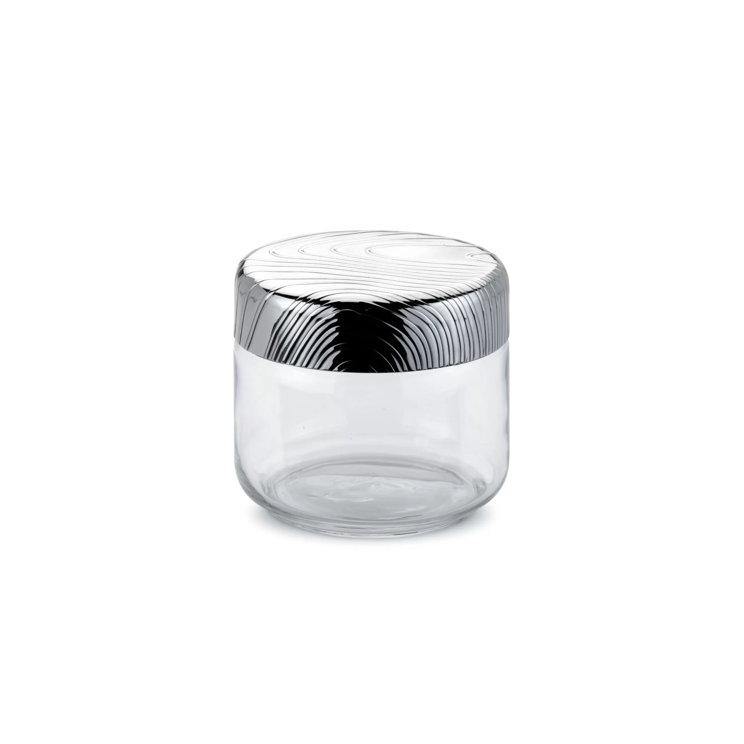 Boîtes Et Conservation>Alessi Bocal Hermetique Veneer Metal Verre Transparent / 50 Cl - Acier - Transparent