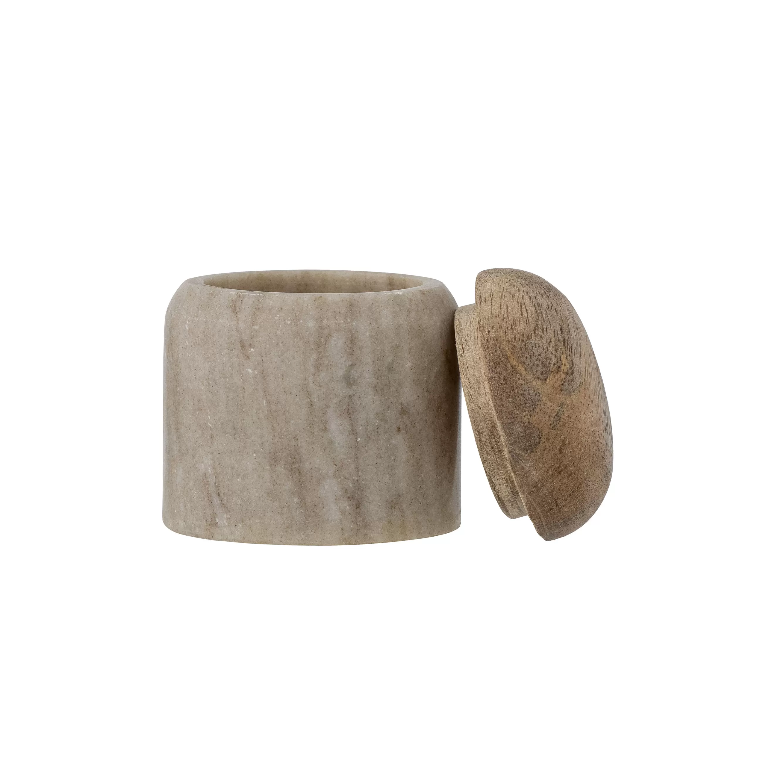 Boîtes Et Conservation>Bloomingville Bocal Payana Pierre / Marbre - O 8 X H 8 Cm - Beige