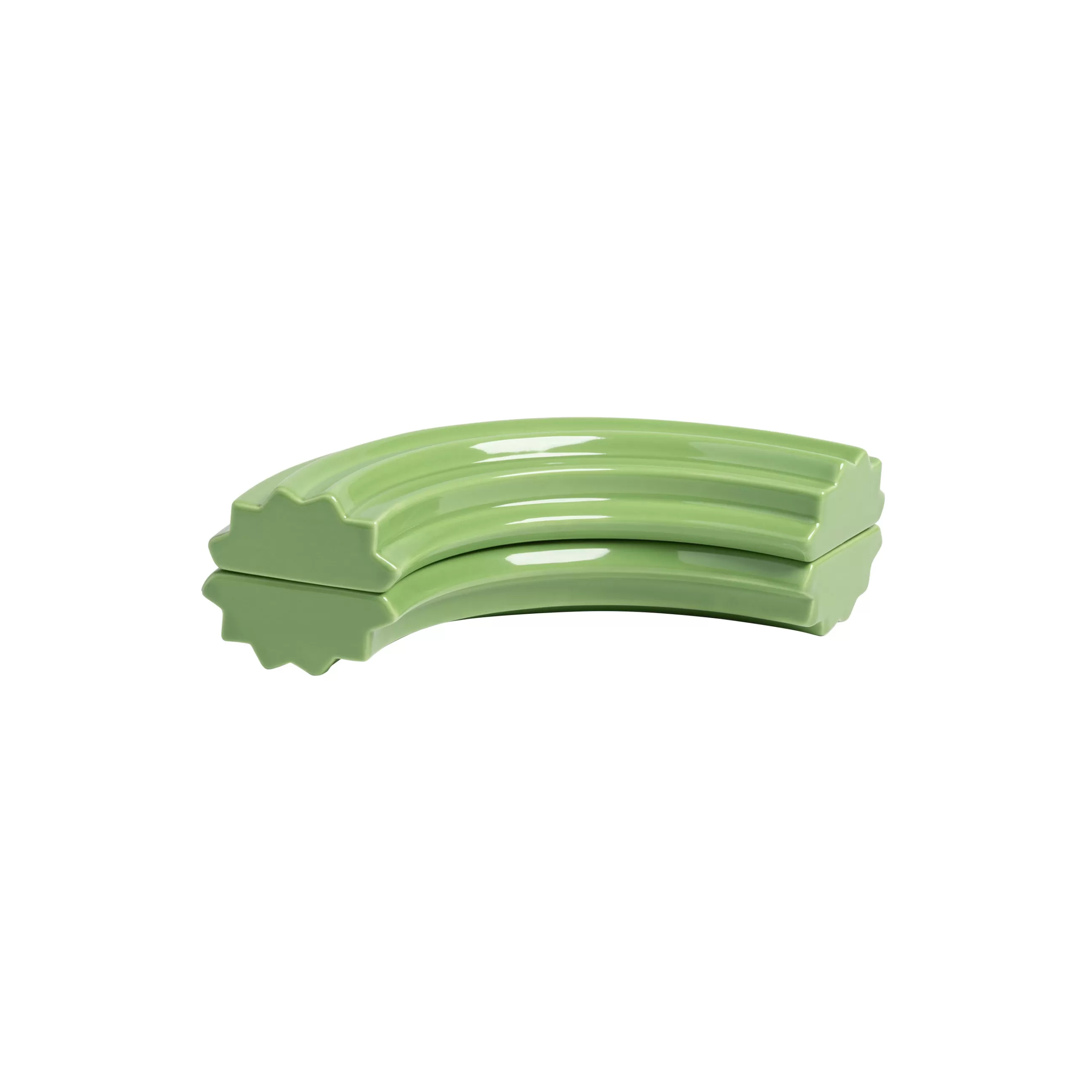 Boîtes Et Conservation>& klevering Boite Churros Medium Ceramique / 22.5 X 12 X H 6 Cm  - Ceramique - Vert