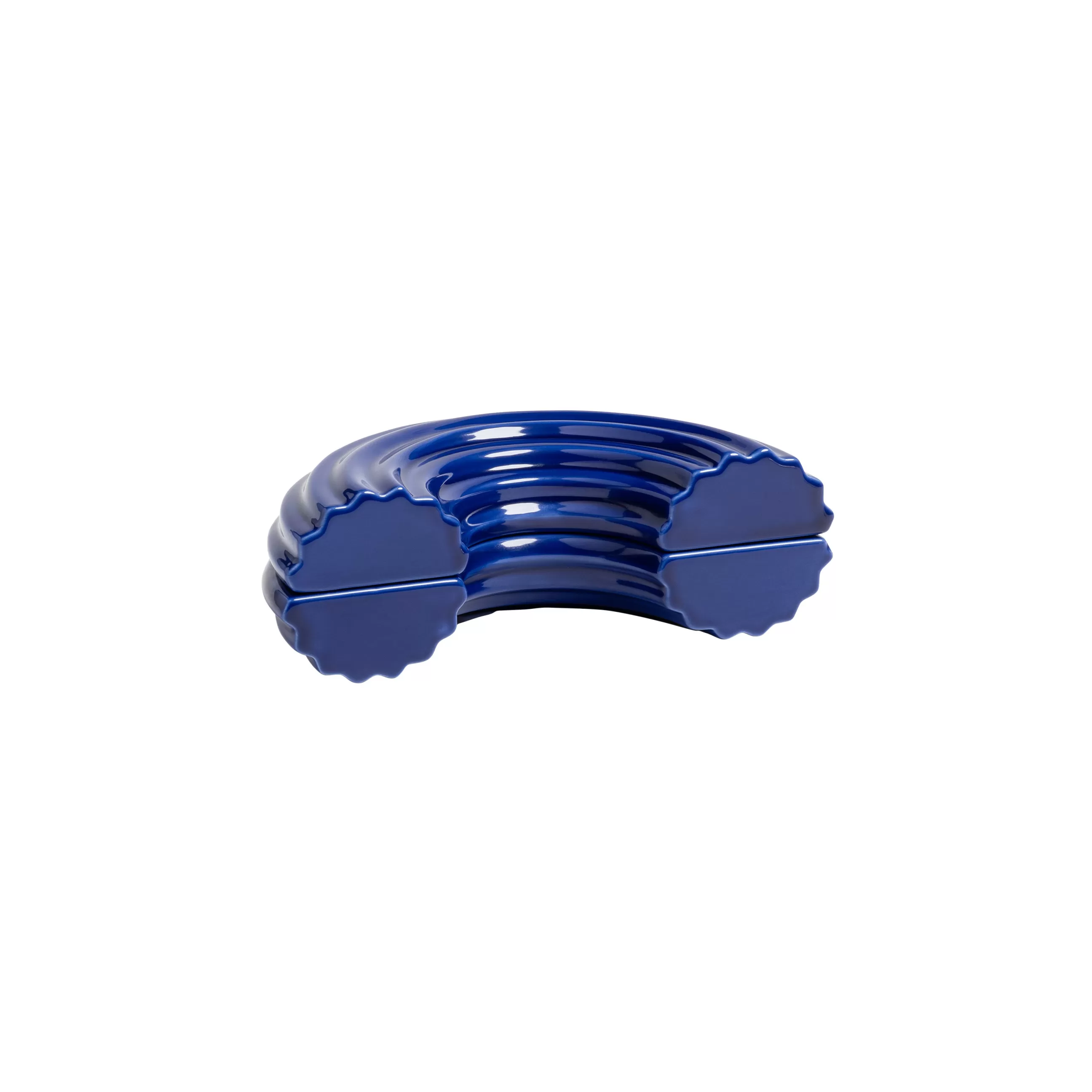 Boîtes Et Conservation>& klevering Boite Churros Small Ceramique / 17 X 8.5 X H 5.5 Cm  - Ceramique - Bleu