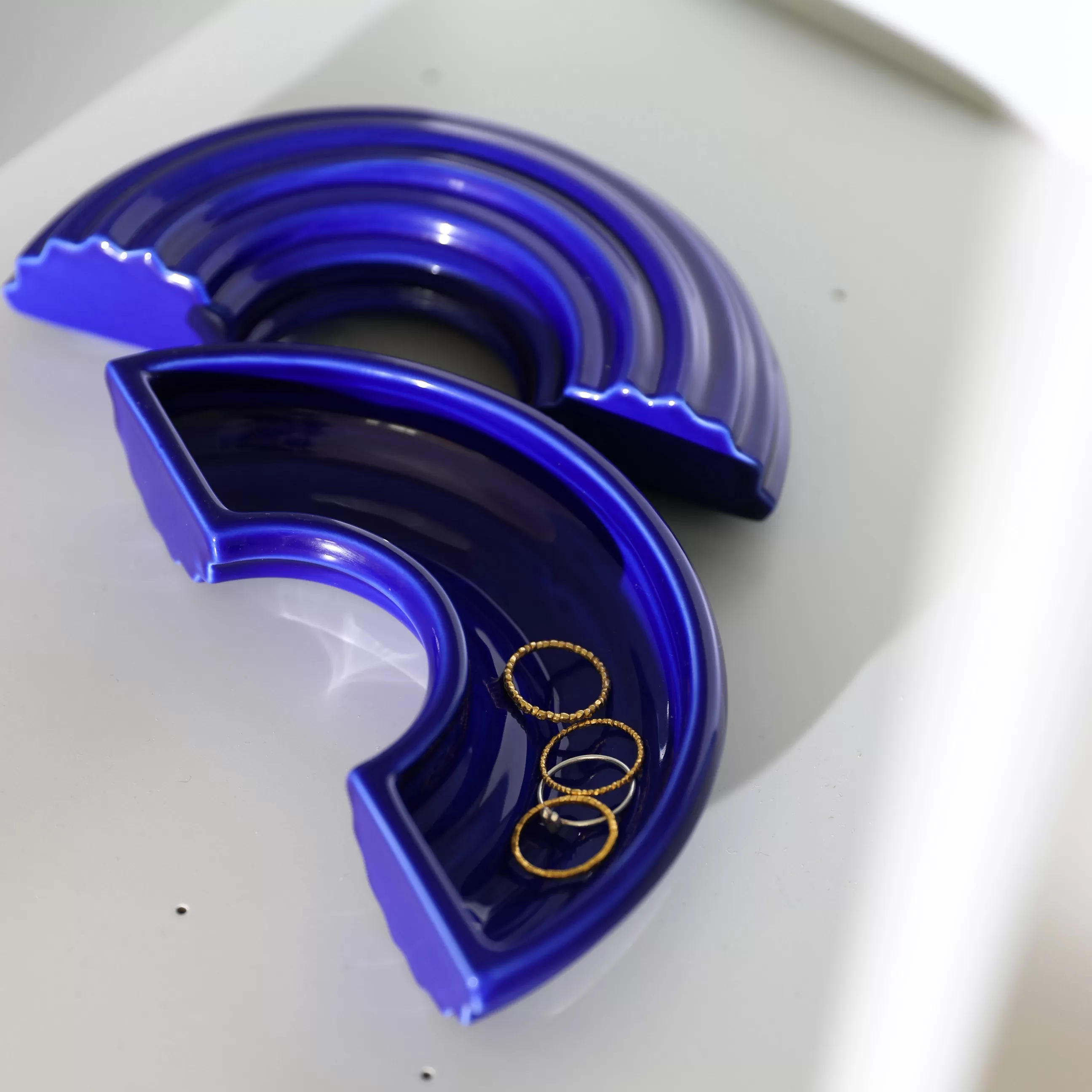 Boîtes Et Conservation>& klevering Boite Churros Small Ceramique / 17 X 8.5 X H 5.5 Cm  - Ceramique - Bleu