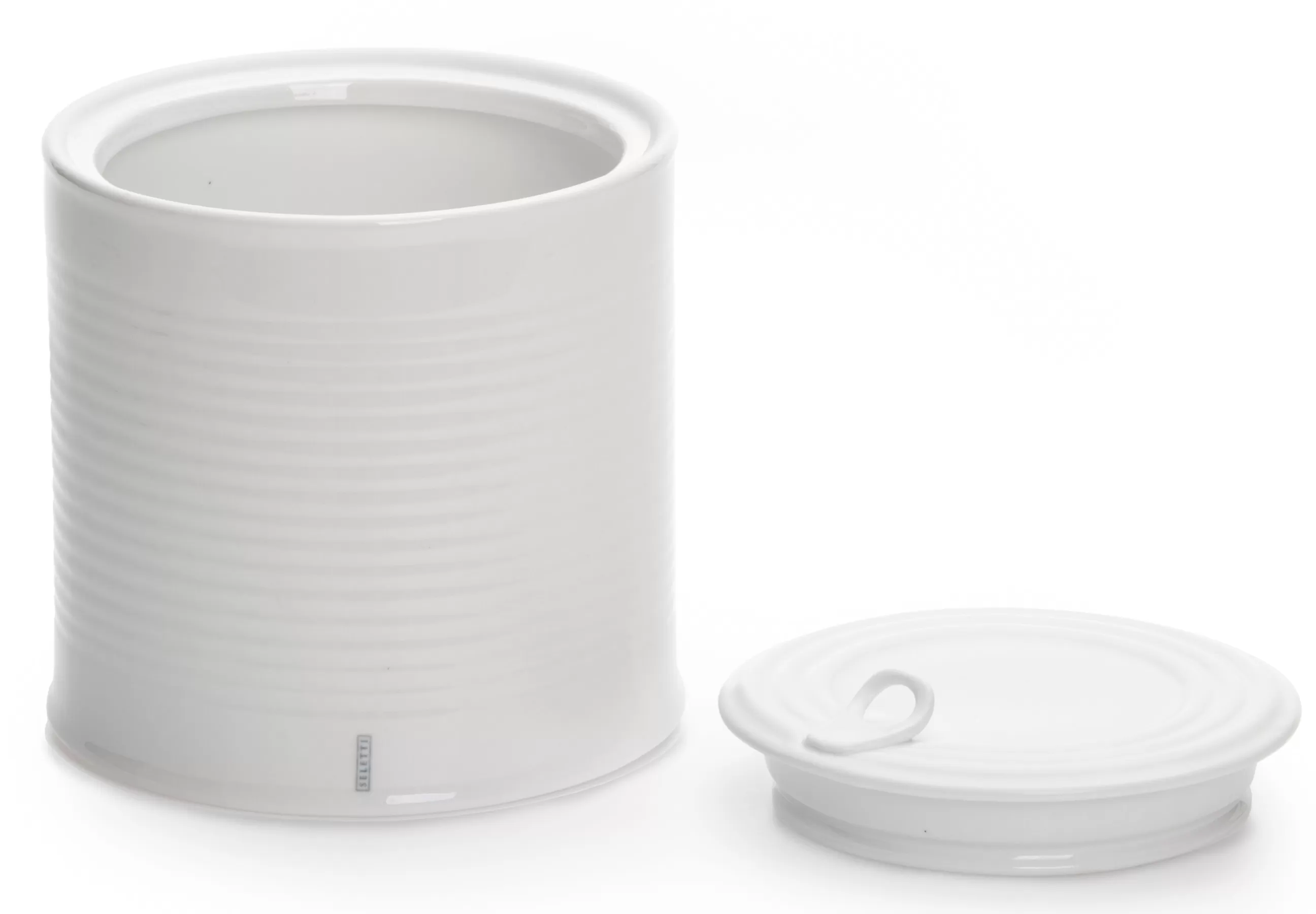 Boîtes Et Conservation>Seletti Boite Estetico Quotidiano Ceramique Large / Sucrier - O 15 X H 15 Cm - Blanc