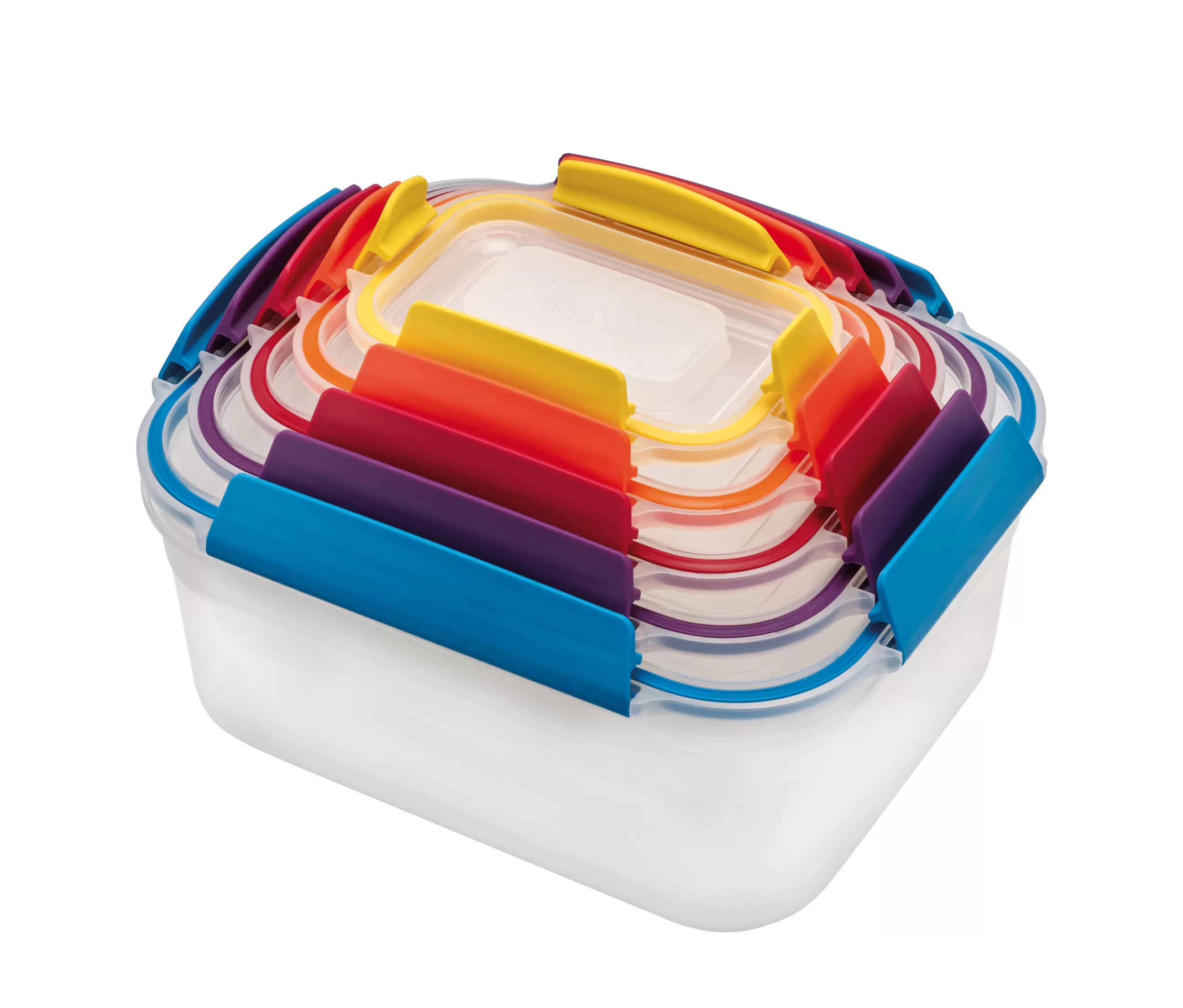 Boîtes Et Conservation>Joseph Joseph Boite Hermetique Nest Lock Plastique Multicolore / Set De 5 Emboitables - Multi-Tailles - Multicolore - Transparent