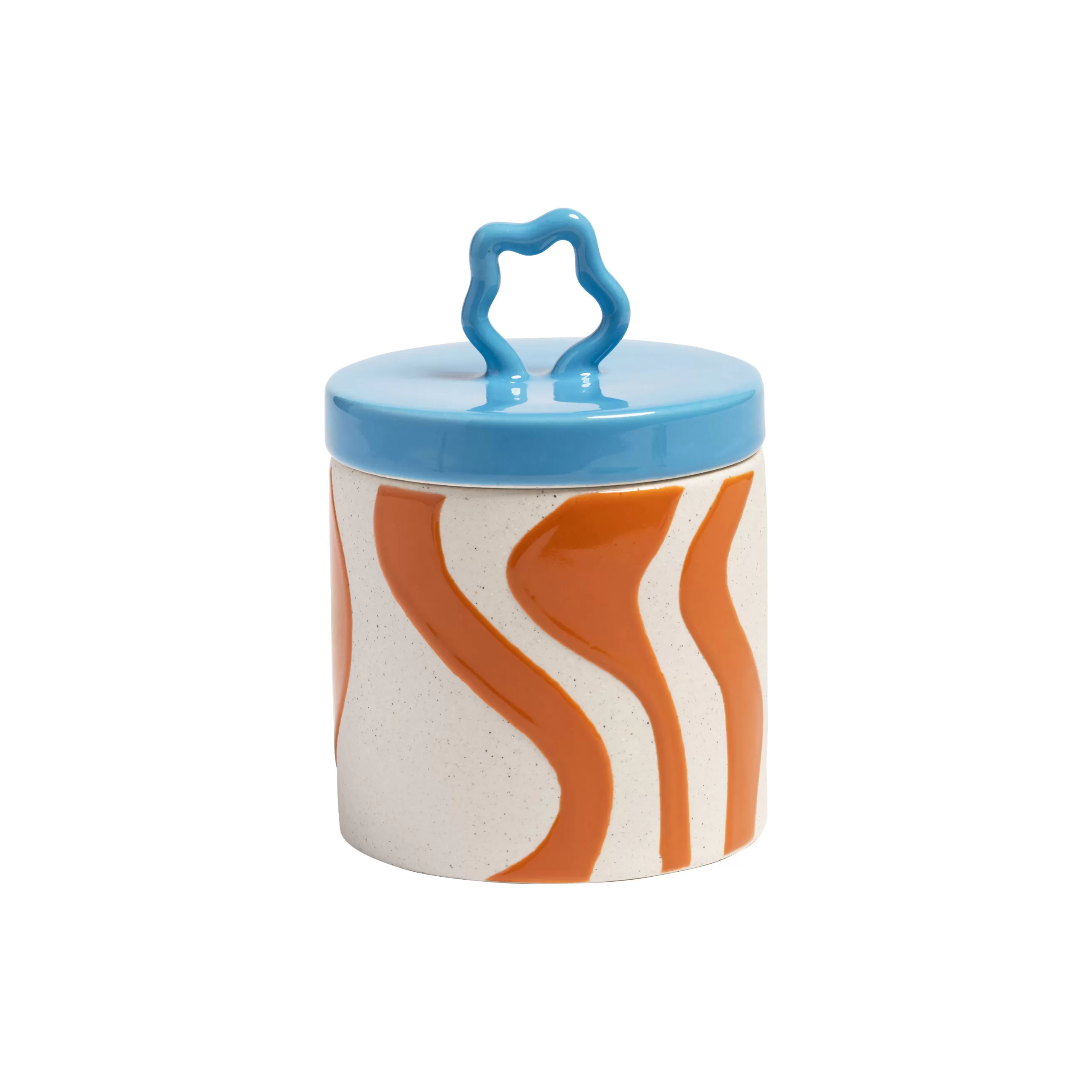 Boîtes Et Conservation>& klevering Boite Liquid Ceramique / O 10.5 X H 15 Cm - Ceramique - Orange