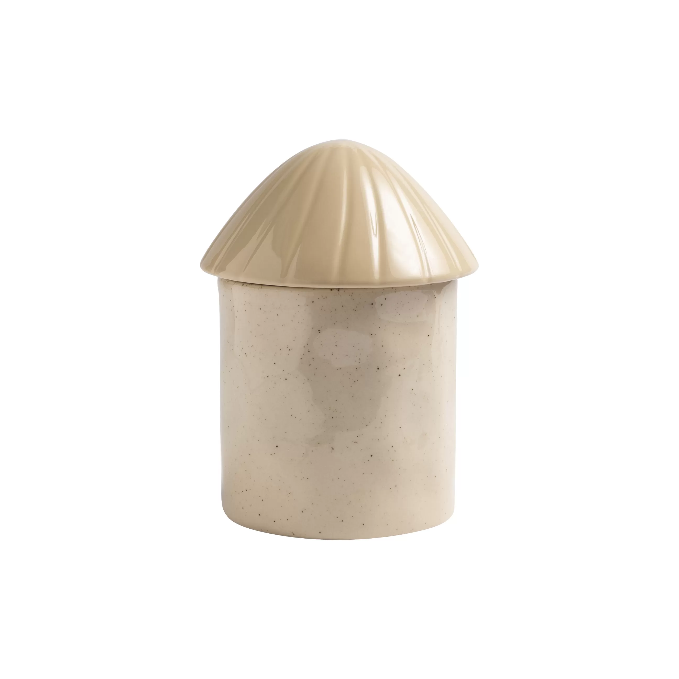 Boîtes Et Conservation>& klevering Boite Mushroom Large Ceramique / O 13.5 X H 18 Cm - Ceramique - Beige