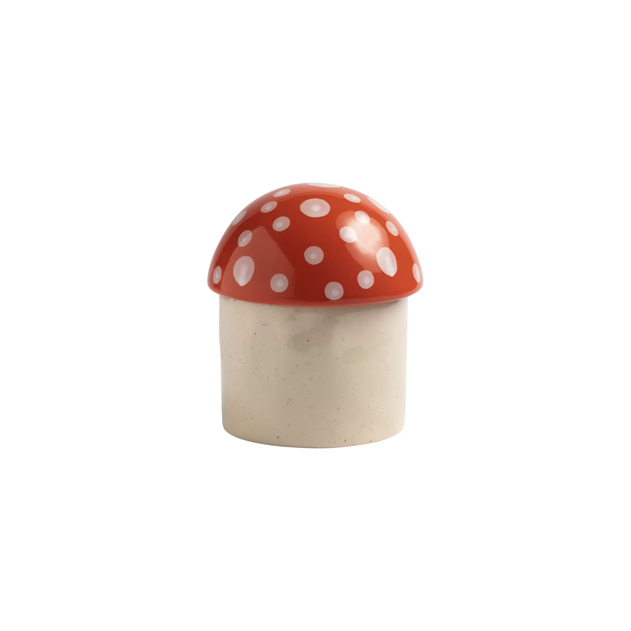 Boîtes Et Conservation>& klevering Boite Mushroom Small Ceramique / O 12 X H 14 Cm - Ceramique - Rouge