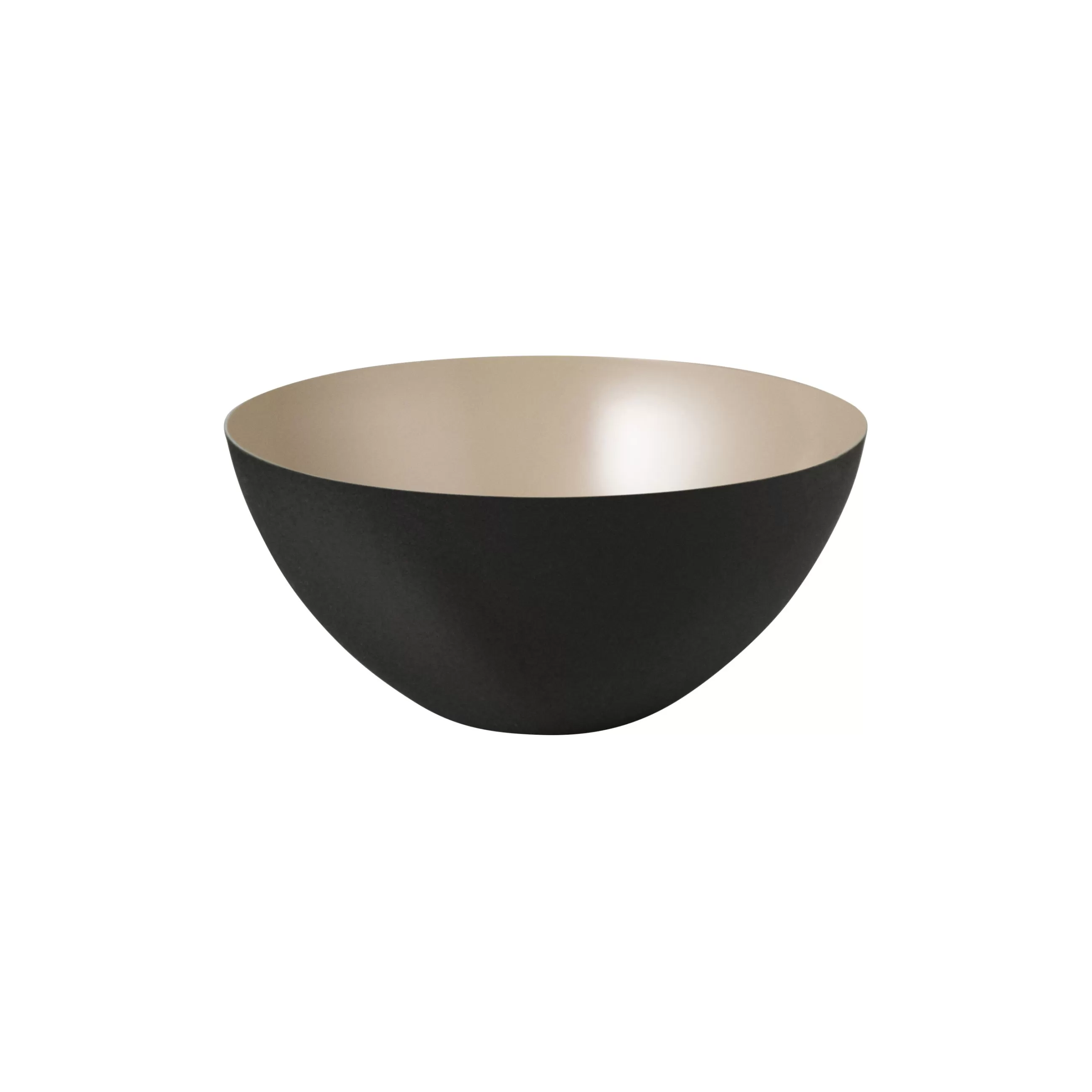 Saladiers Coupes Et Bols>Normann Copenhagen Bol Krenit Metal Beige / O 12,5 X H 5,9 Cm - Acier - Noir - Sable