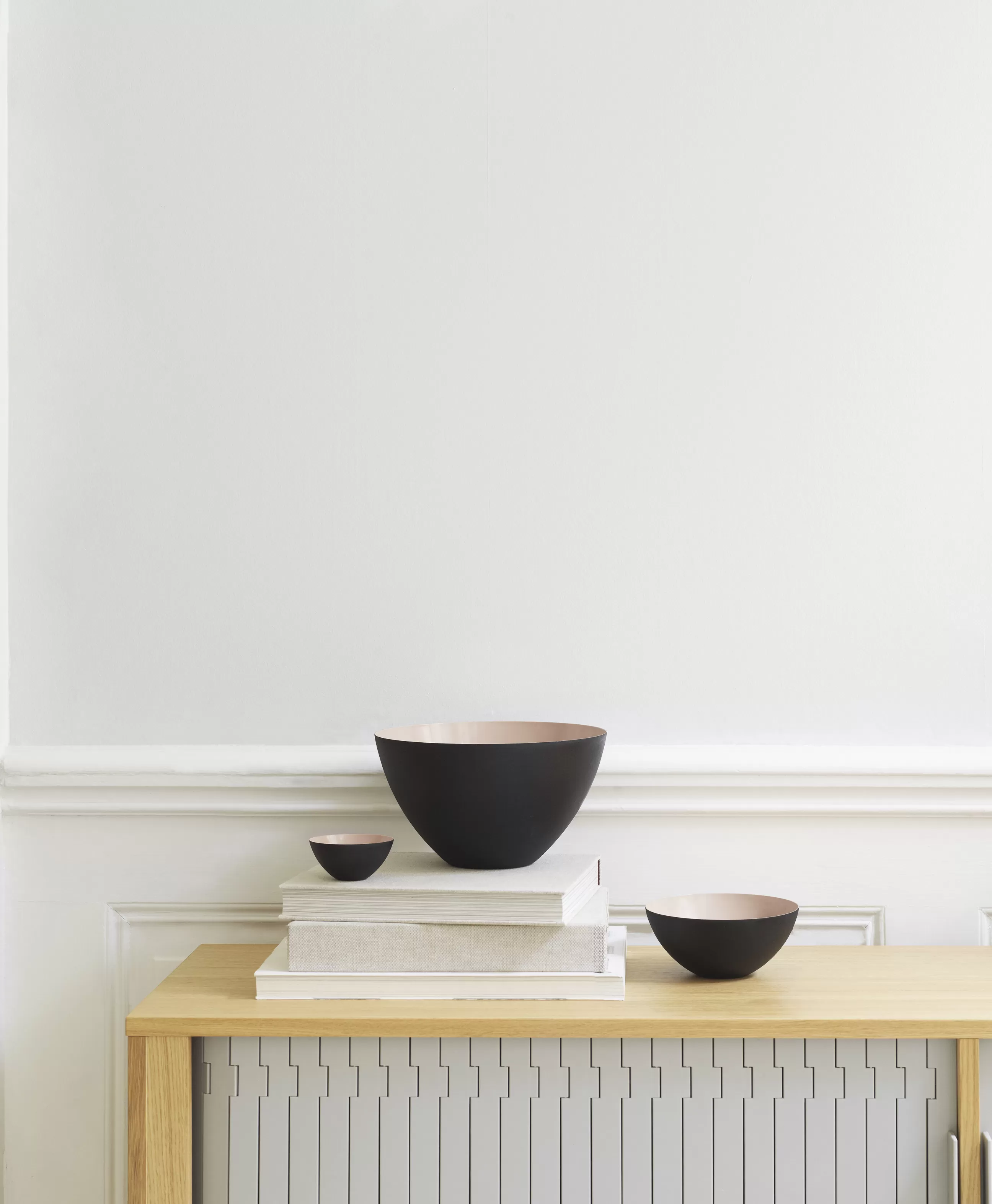 Saladiers Coupes Et Bols>Normann Copenhagen Bol Krenit Metal Beige / O 12,5 X H 5,9 Cm - Acier - Noir - Sable
