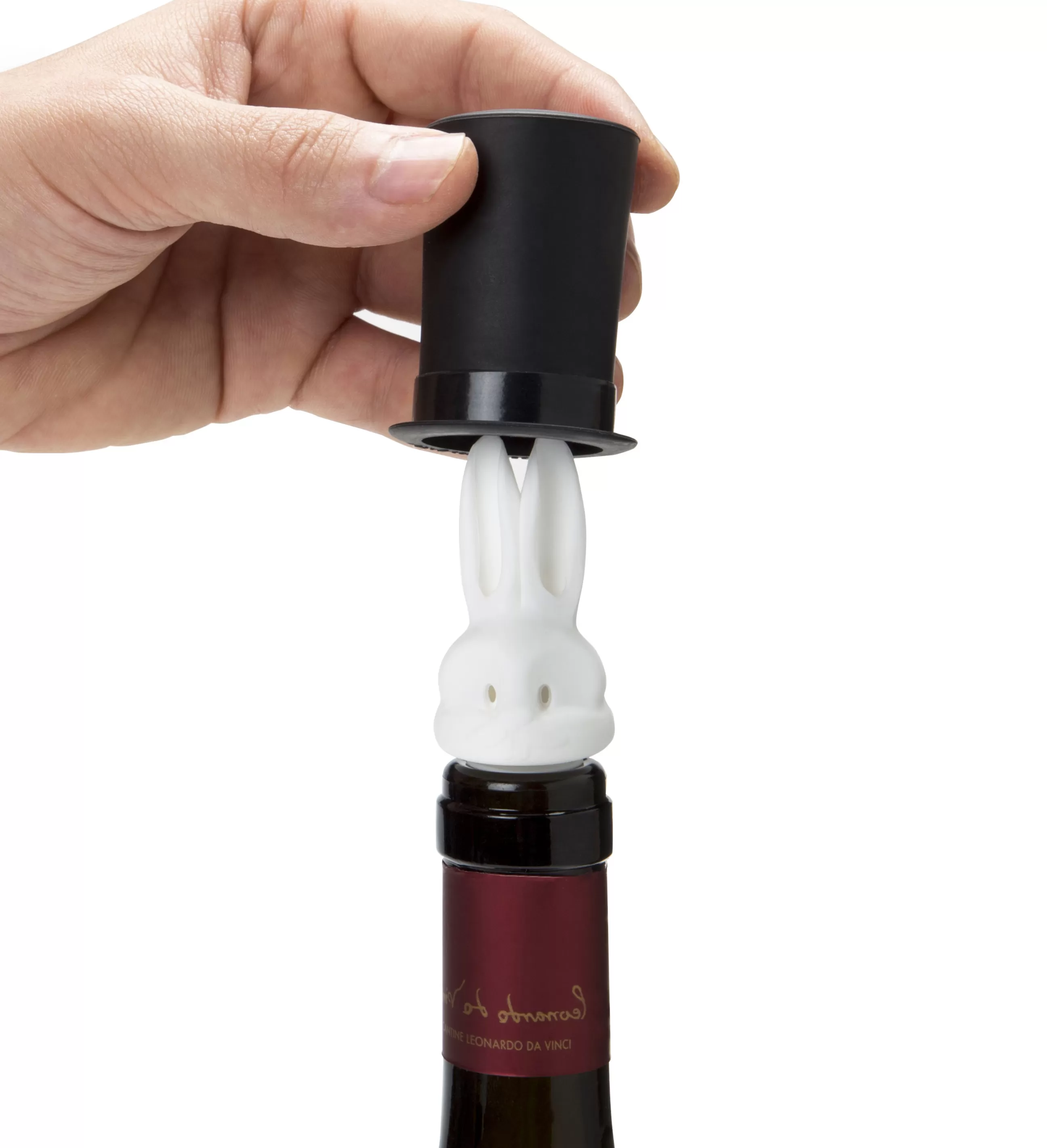 Autour Du Vin>Pa Design Bouchon Barney Plastique Blanc Noir / Bec Verseur Double - Blanc - Noir