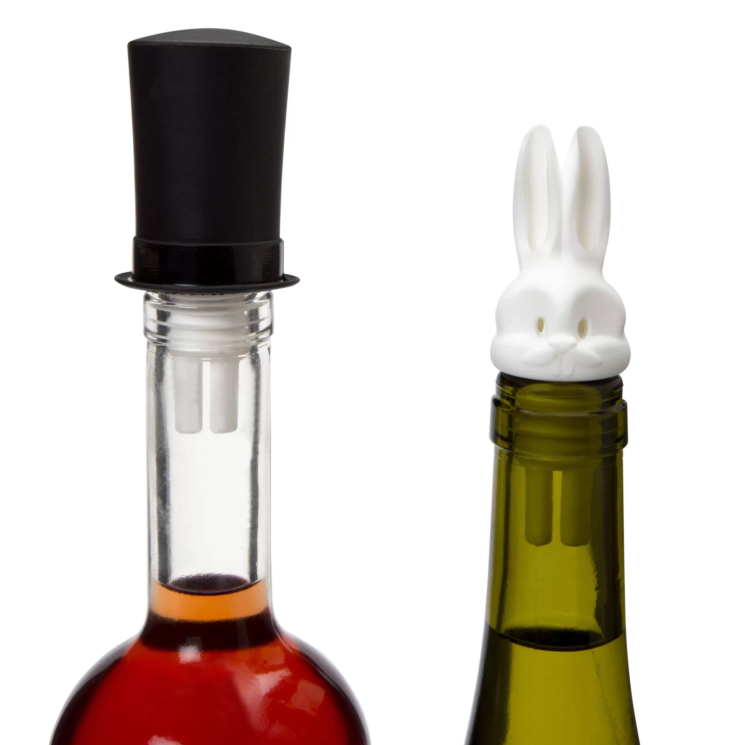 Autour Du Vin>Pa Design Bouchon Barney Plastique Blanc Noir / Bec Verseur Double - Blanc - Noir