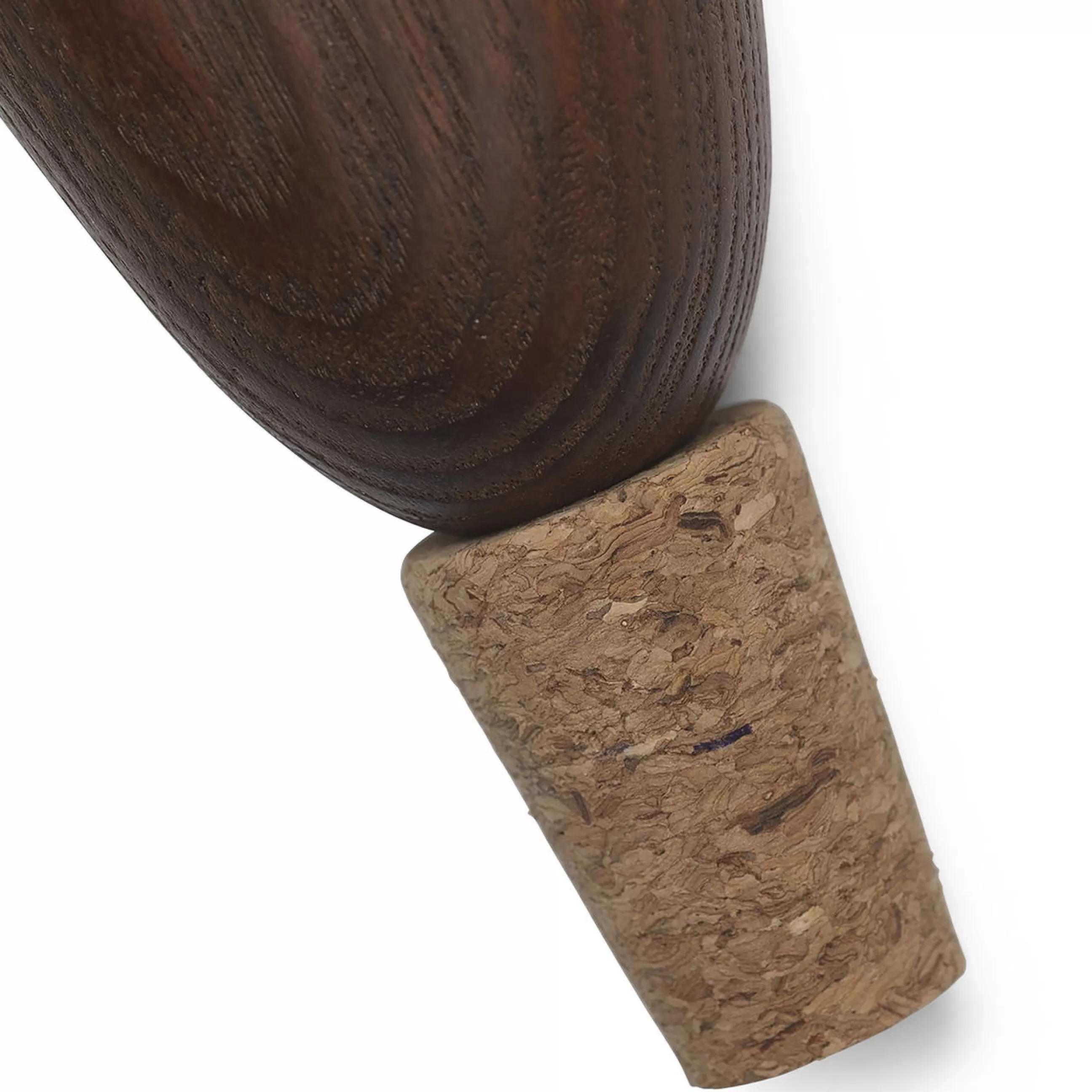 Terrasses Et Balcons>Ferm Living Bouchon Cairn Bois Naturel / Pour Bouteille De Vin - Set De 2 / Frene Fsc - Marron