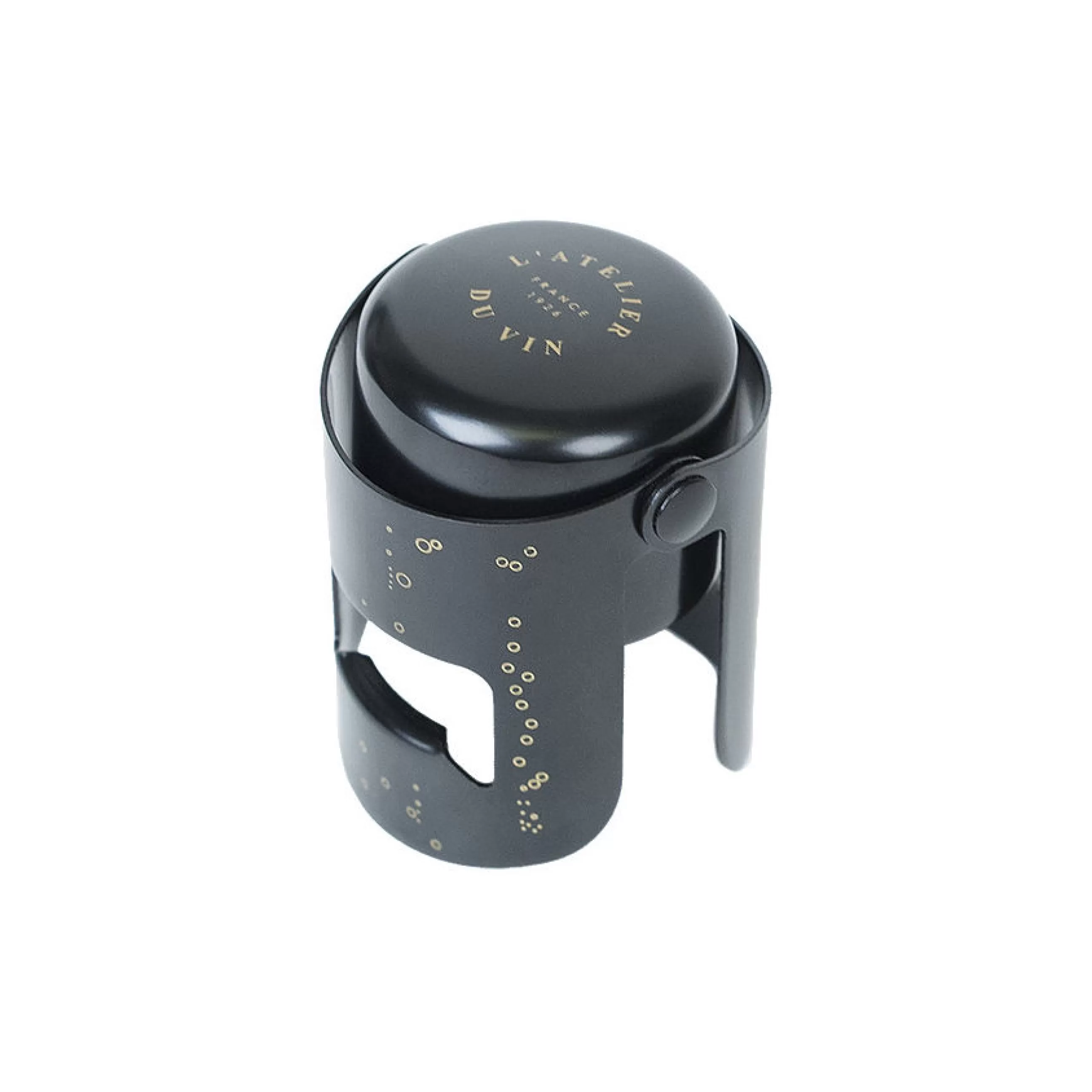 Autour Du Vin>L'Atelier du Vin Bouchon Gard'Bulles Metal Metal/ Pour Champagne Et Vins Petillants - Noir