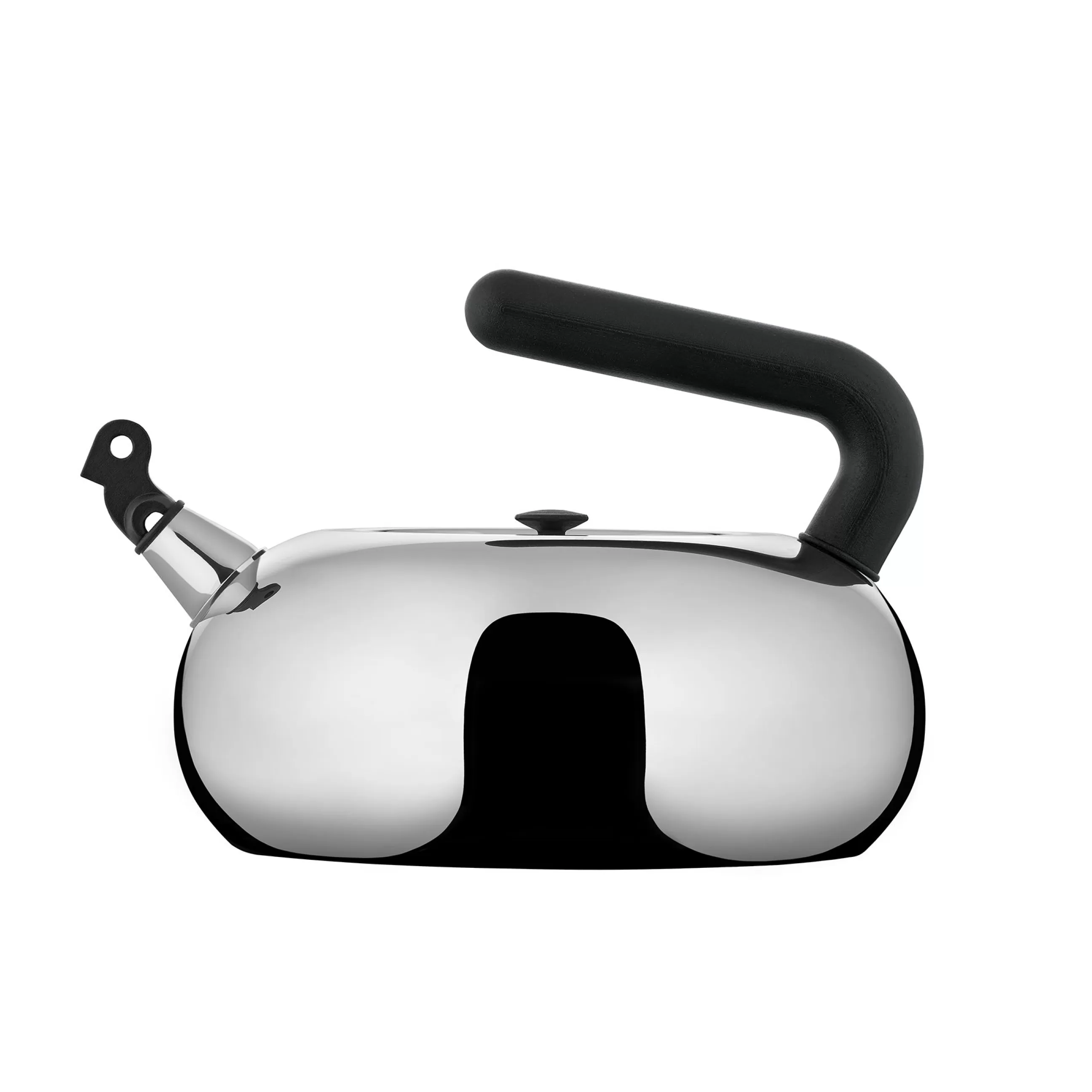 Theieres Et Bouilloires>Alessi Bouilloire Bulbul Argent Metal / 2,5L - Induction / 100 Values Collection - Acier - Noir