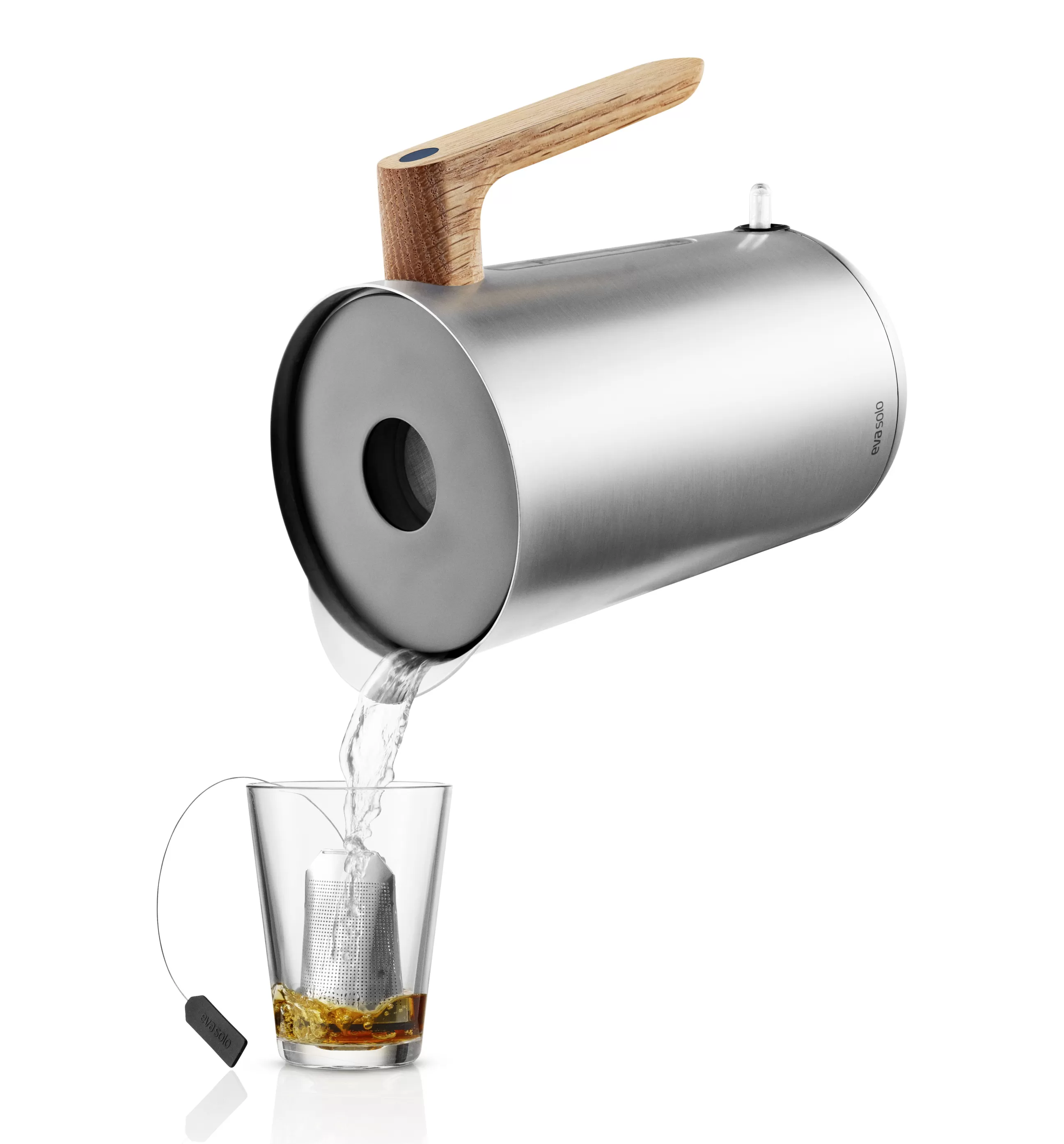 Electroménager>Eva Solo Bouilloire Electrique Nordic Kitchen Bois Bois Naturel Metal / 1,5 L - Acier & Chene - Chene - Inox