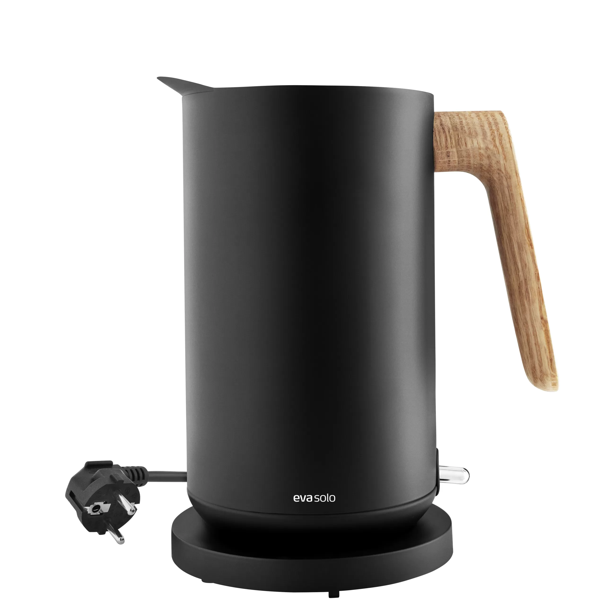 Electroménager>Eva Solo Bouilloire Electrique Nordic Kitchen Metal Noir Bois Naturel / 1,5 L - Acier & Chene - Chene - Noir