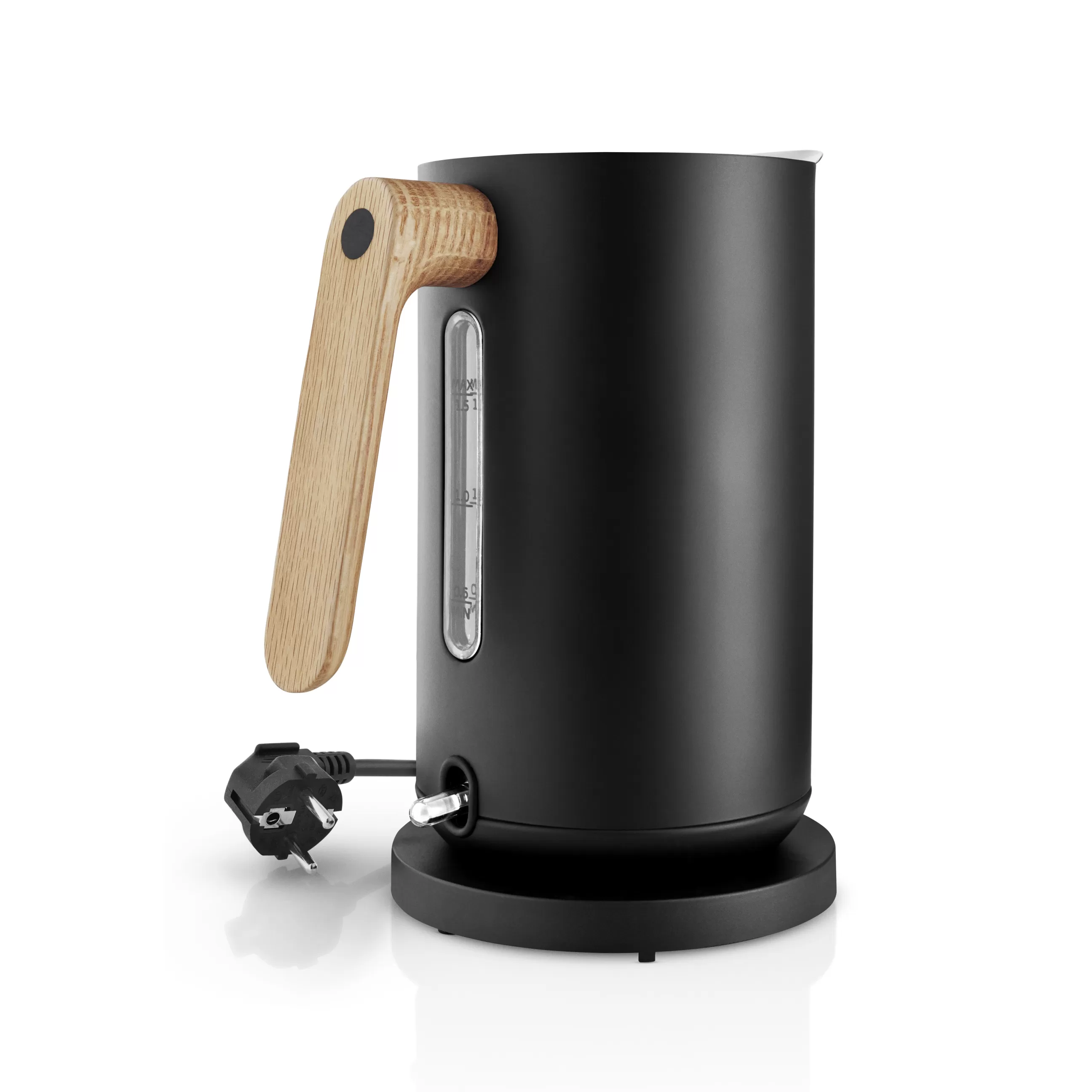 Electroménager>Eva Solo Bouilloire Electrique Nordic Kitchen Metal Noir Bois Naturel / 1,5 L - Acier & Chene - Chene - Noir