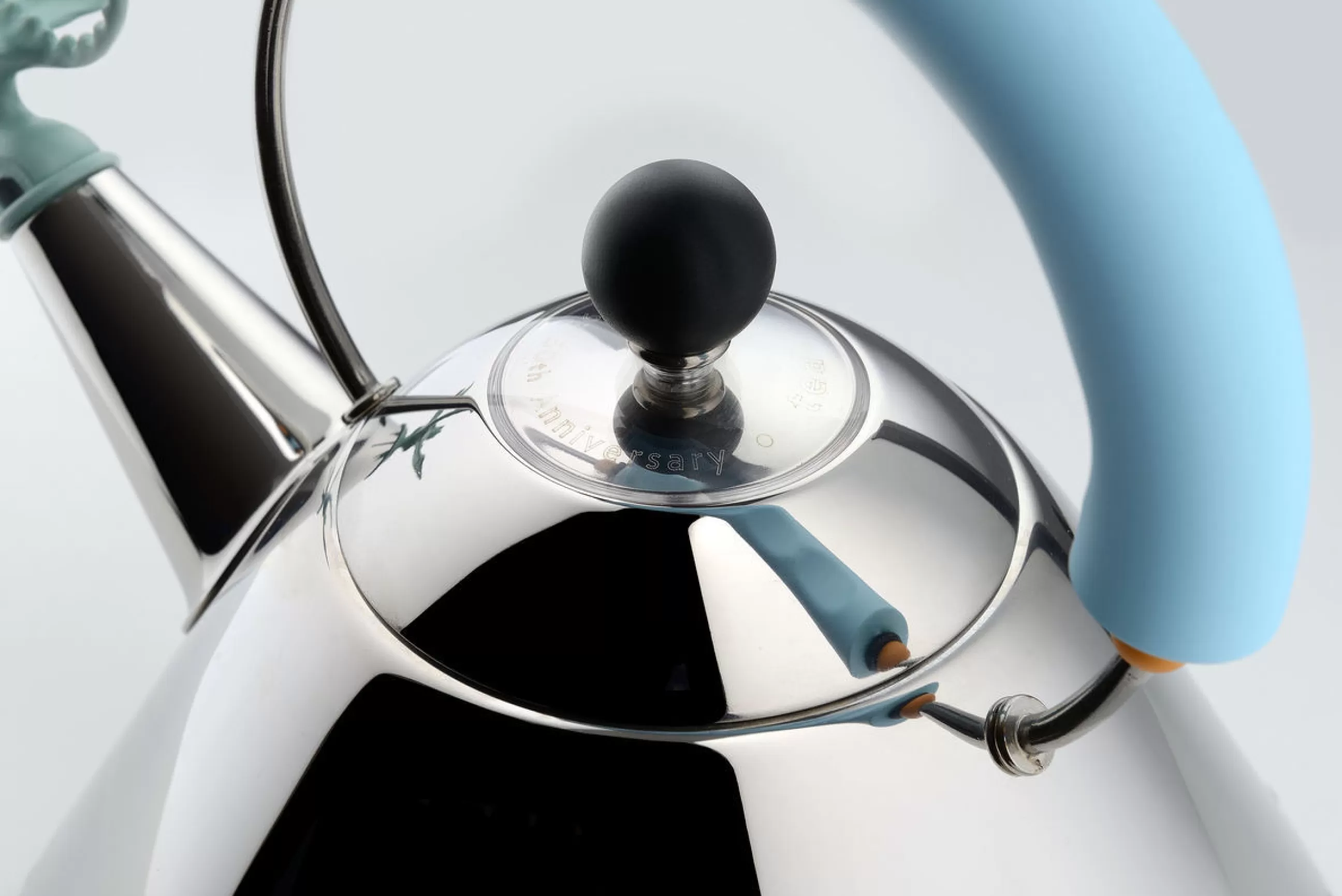 Theieres Et Bouilloires>Alessi Bouilloire Tea Rex Noir Metal / Edition Anniversaire 30 Ans - 2 Litres / Induction - Cuivre - Metal - Noir