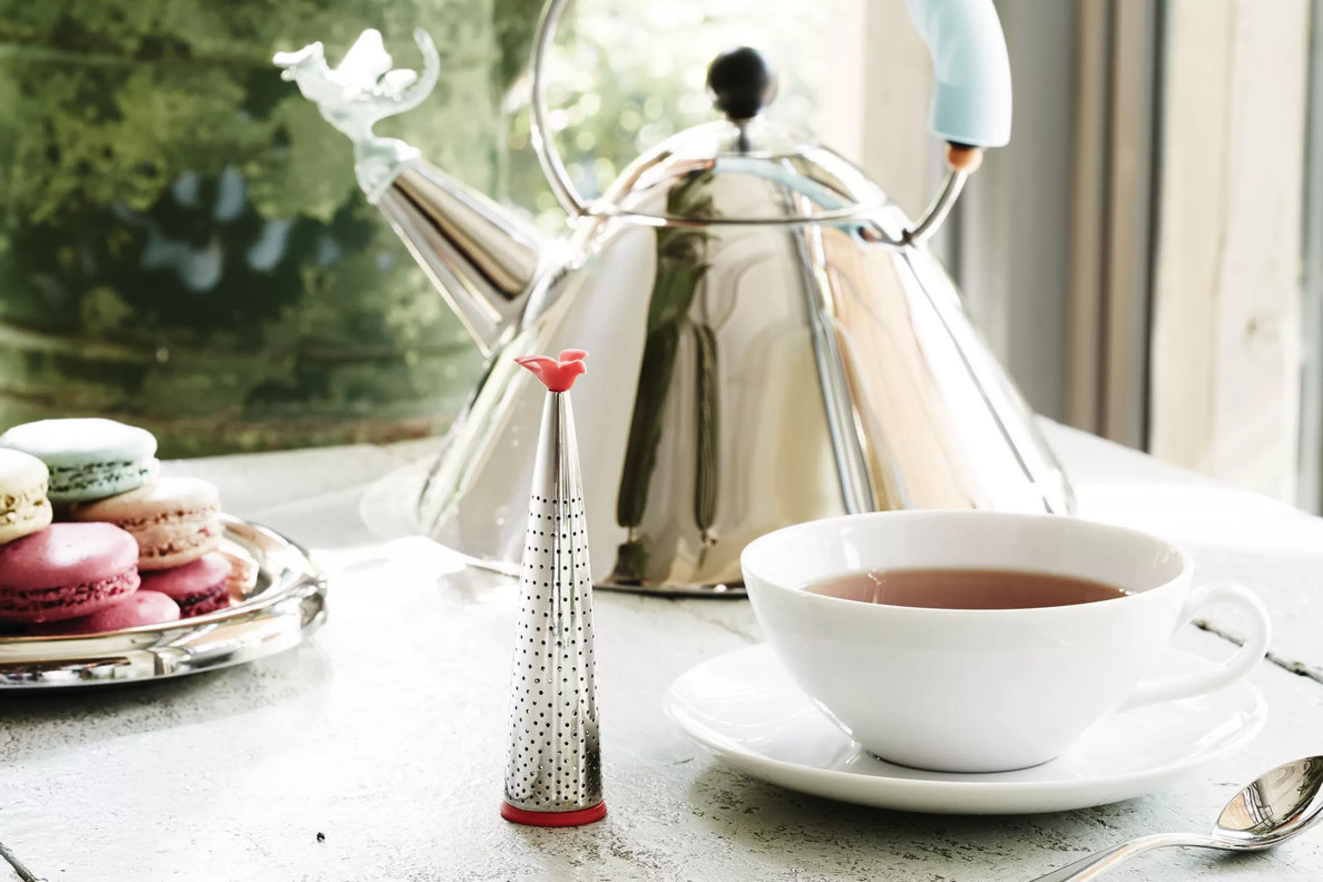 Theieres Et Bouilloires>Alessi Bouilloire Tea Rex Noir Metal / Edition Anniversaire 30 Ans - 2 Litres / Induction - Cuivre - Metal - Noir