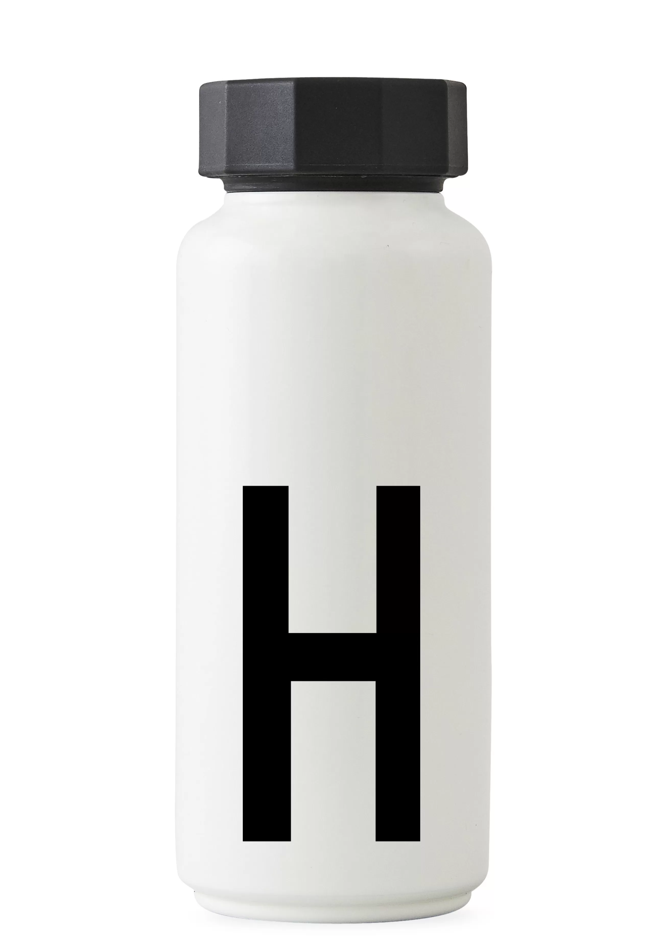 Gourdes Et Thermos>Design Letters Bouteille Isotherme A-Z Metal / 500 Ml - Lettre H - Blanc