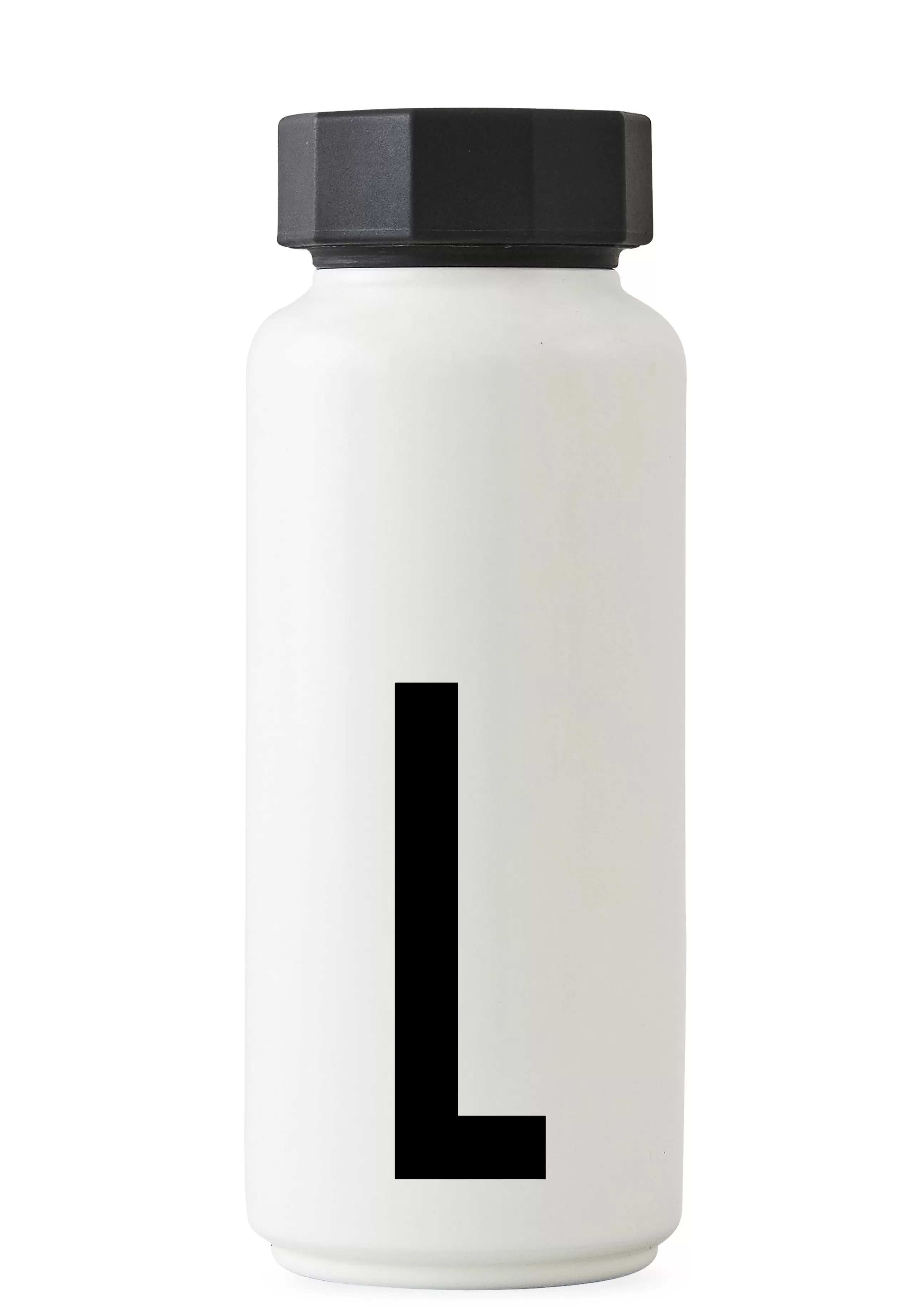 Gourdes Et Thermos>Design Letters Bouteille Isotherme A-Z Metal / 500 Ml - Lettre L - Blanc