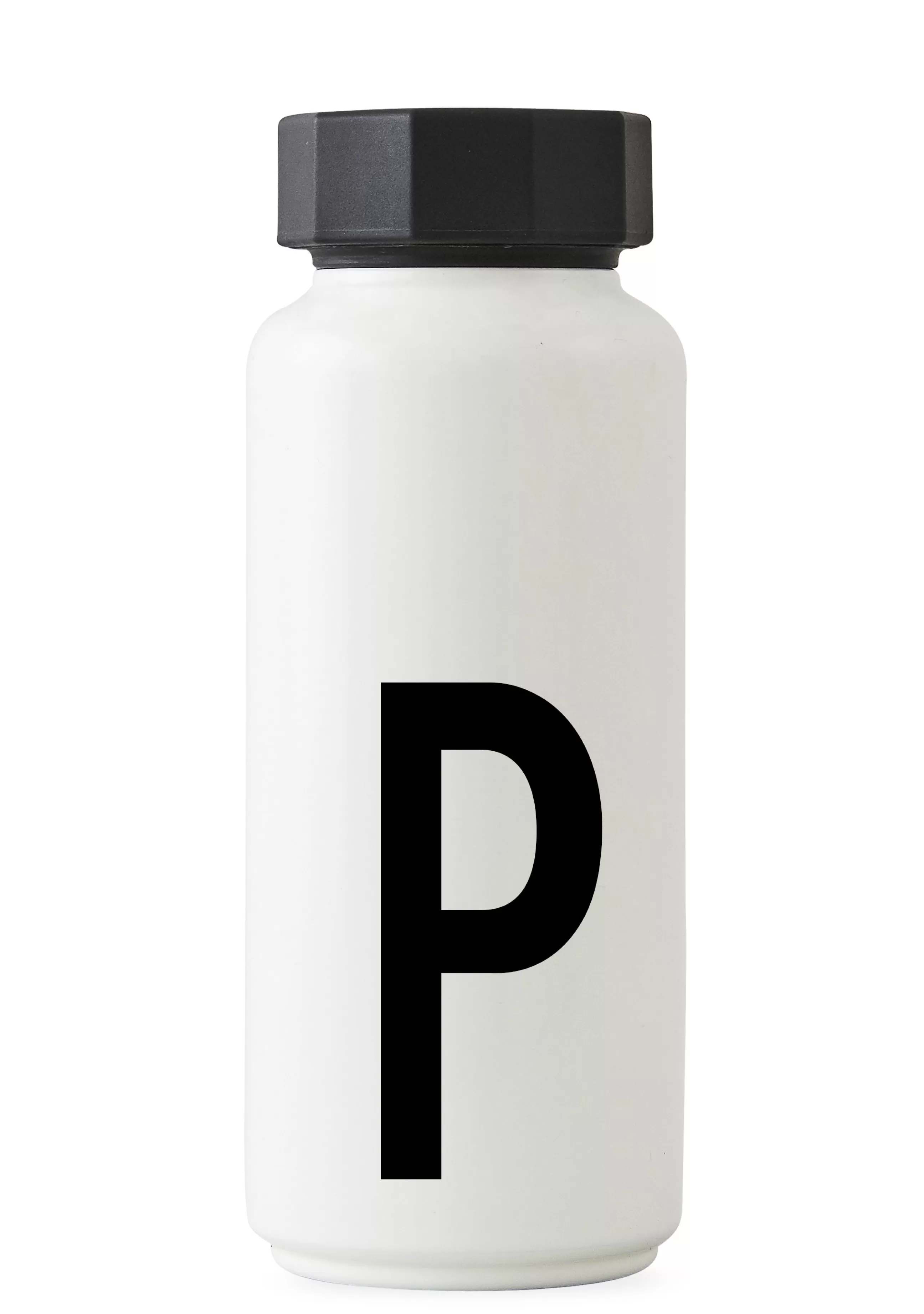 Gourdes Et Thermos>Design Letters Bouteille Isotherme A-Z Metal / 500 Ml - Lettre P - Blanc