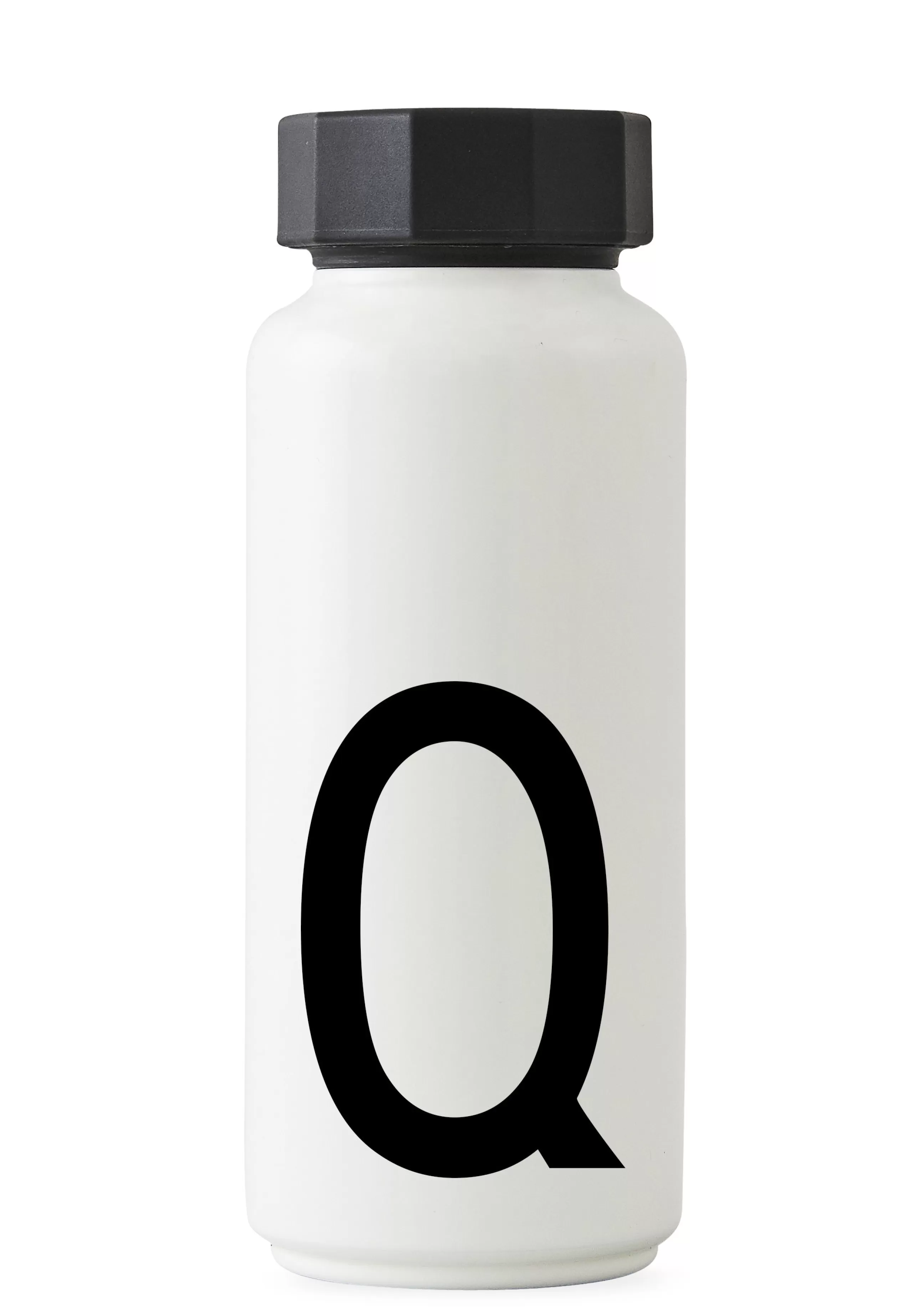 Gourdes Et Thermos>Design Letters Bouteille Isotherme A-Z Metal / 500 Ml - Lettre Q - Blanc