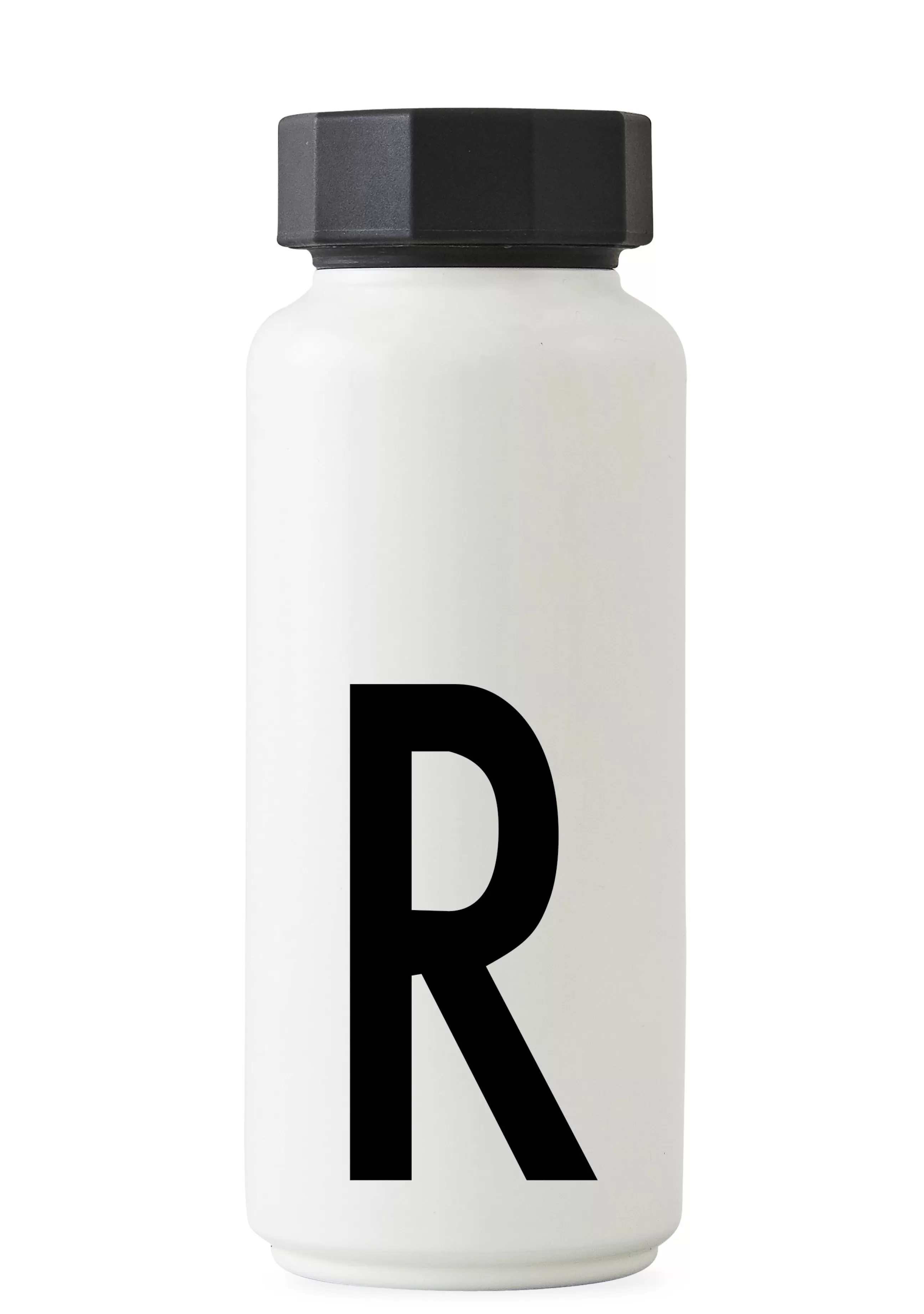 Gourdes Et Thermos>Design Letters Bouteille Isotherme A-Z Metal / 500 Ml - Lettre R - Blanc