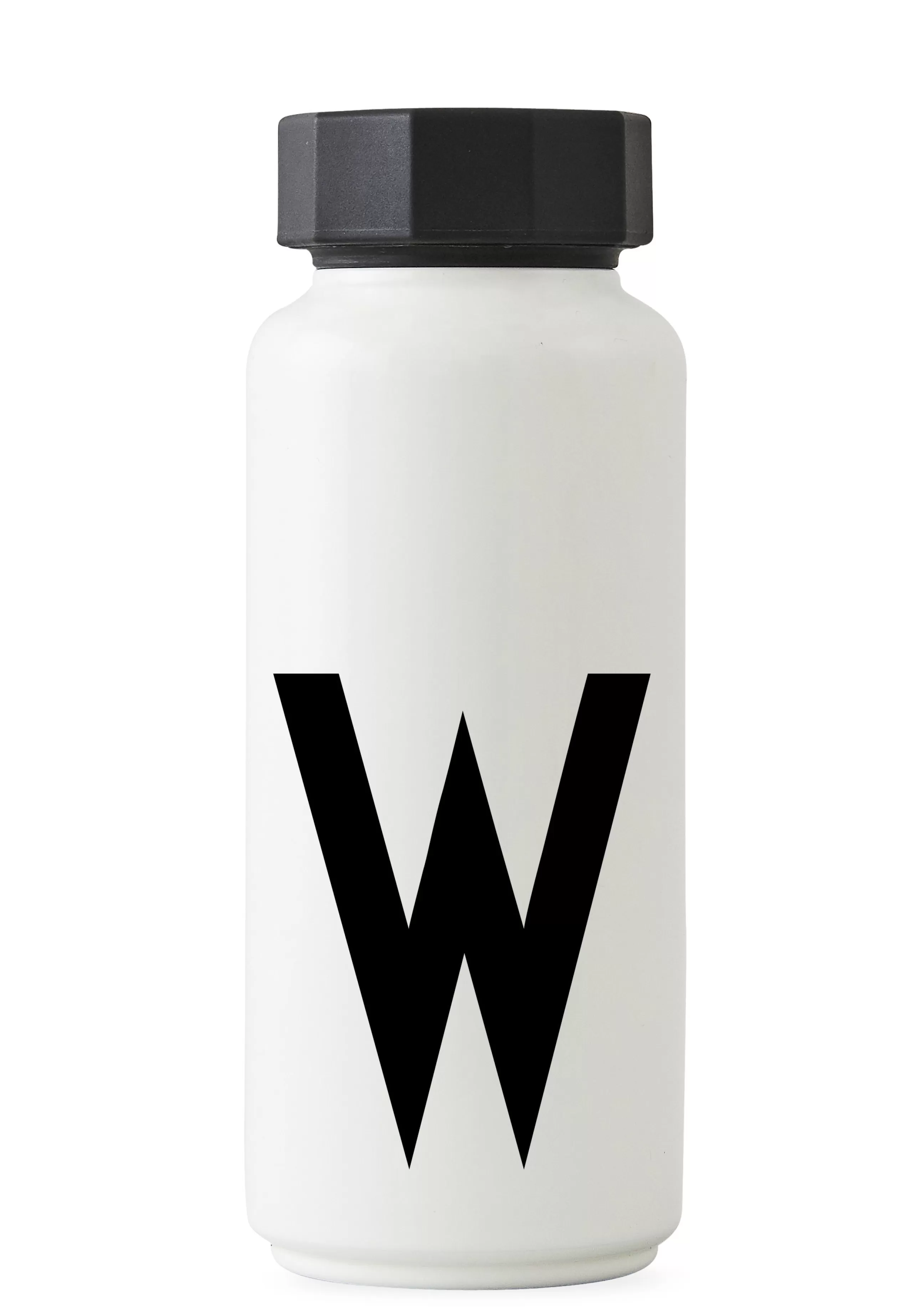 Gourdes Et Thermos>Design Letters Bouteille Isotherme A-Z Metal / 500 Ml - Lettre W - Blanc