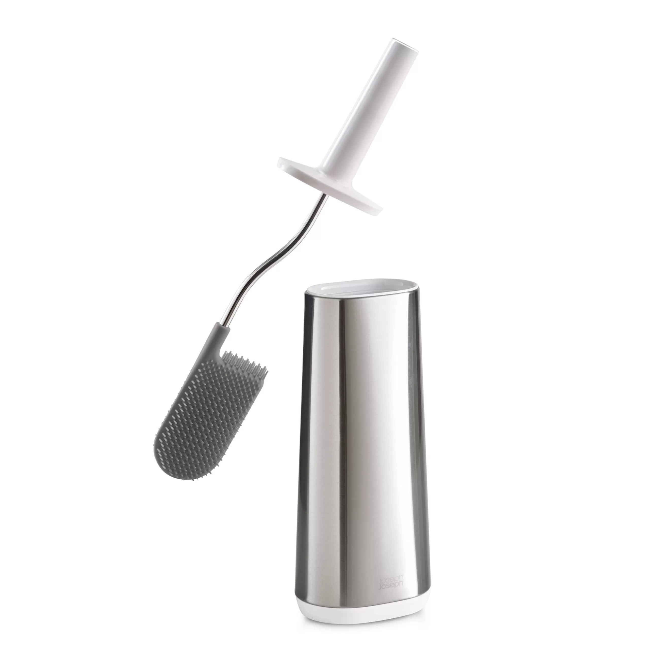 Accessoires Salle De Bains>Joseph Joseph Brosse Wc Flex Steel Metal / Tete Flexible - Acier - Acier - Blanc