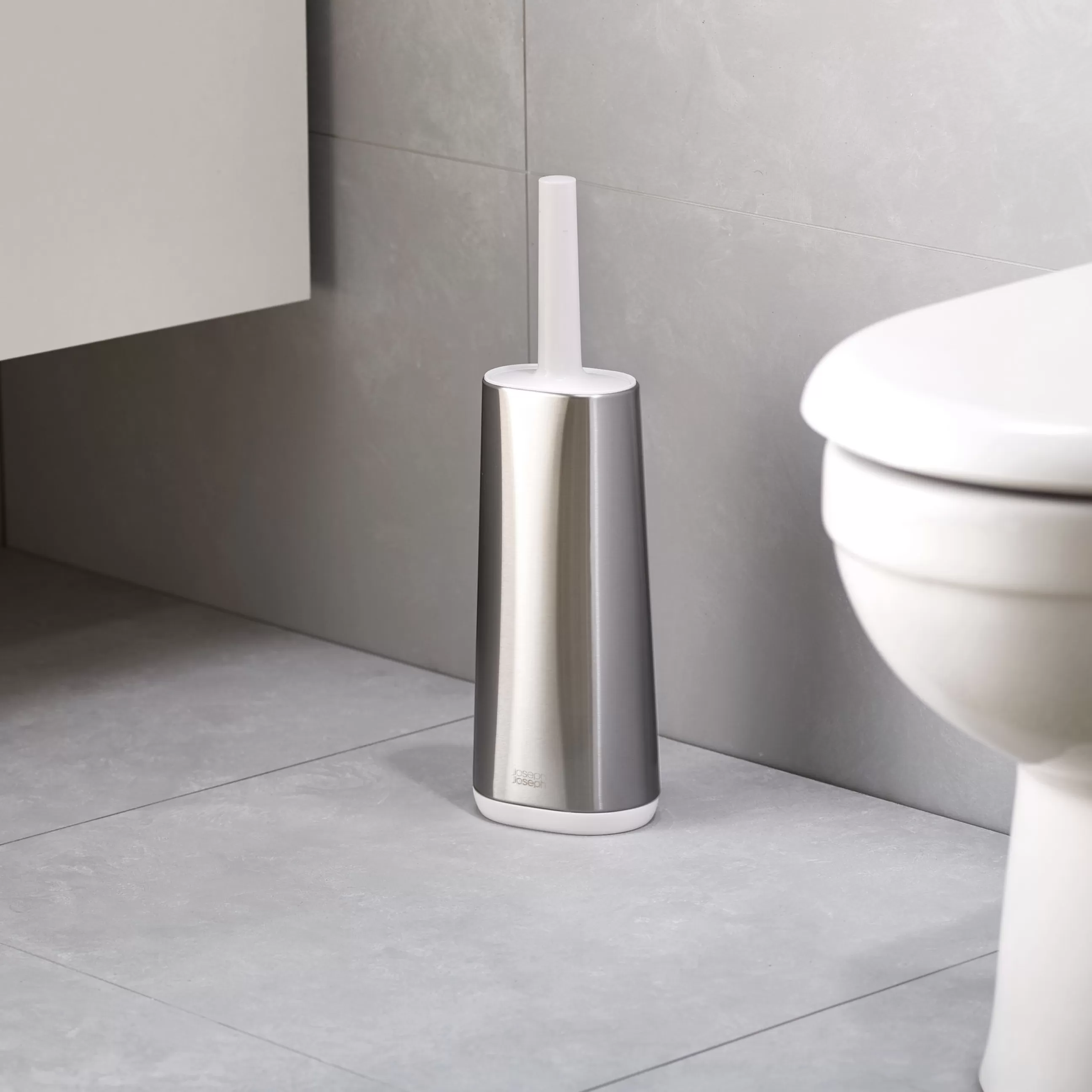 Accessoires Salle De Bains>Joseph Joseph Brosse Wc Flex Steel Metal / Tete Flexible - Acier - Acier - Blanc